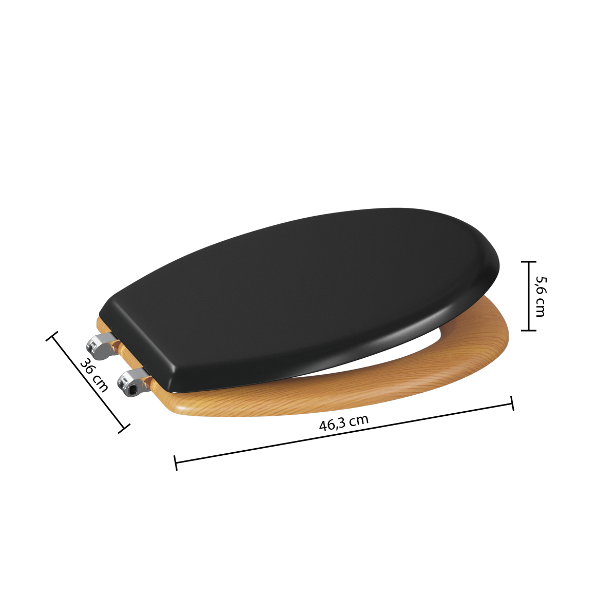 Capac toaleta moale antracit modern - Five