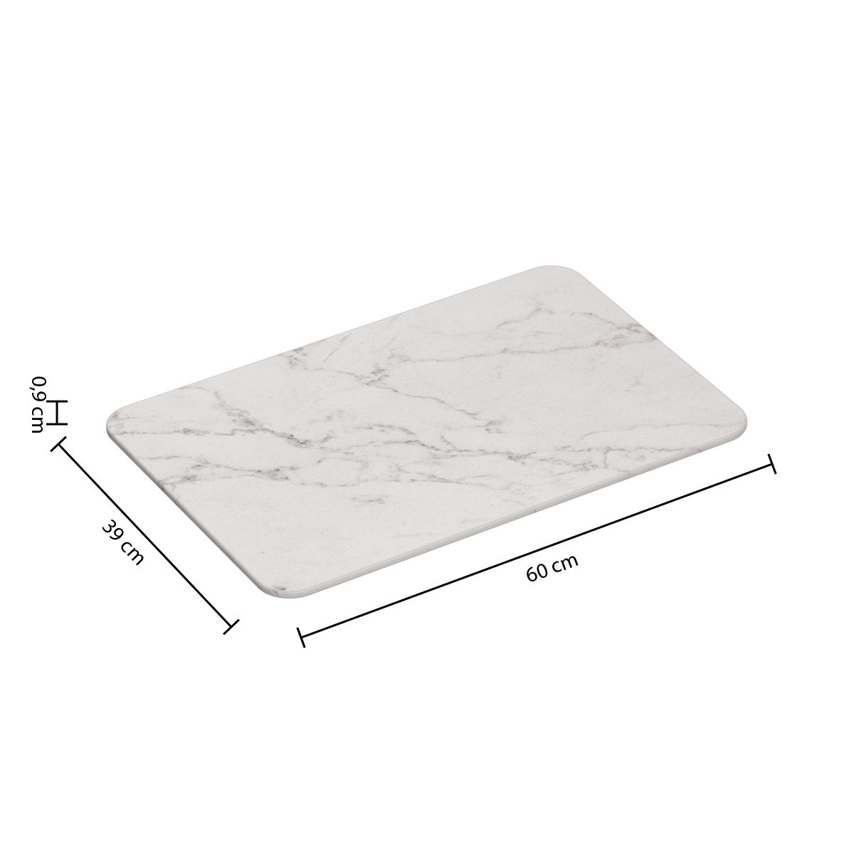Covoras diato pie alb 39 x 60 cm - Five