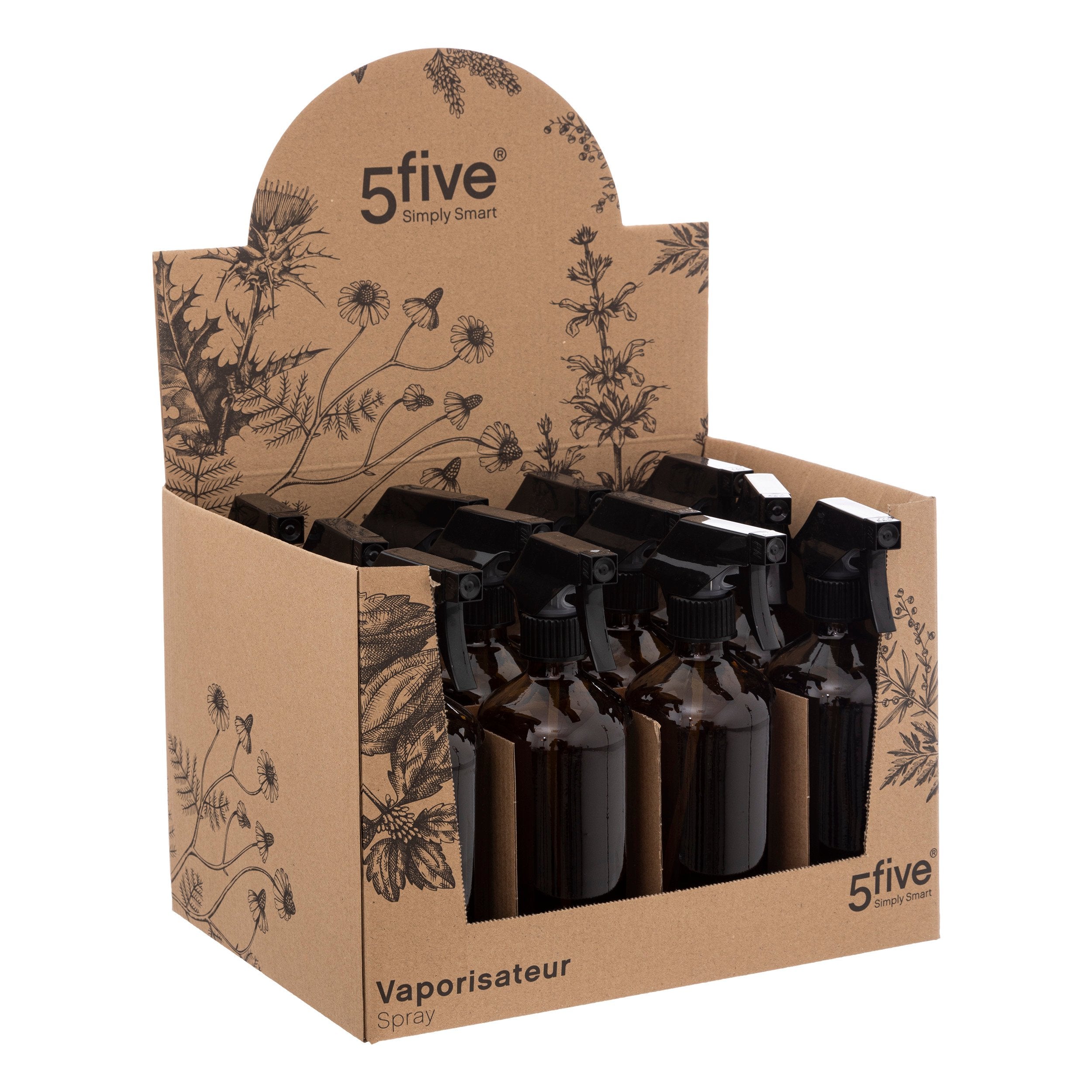 Pulverizator sticla colorata 450 ml in cutie display