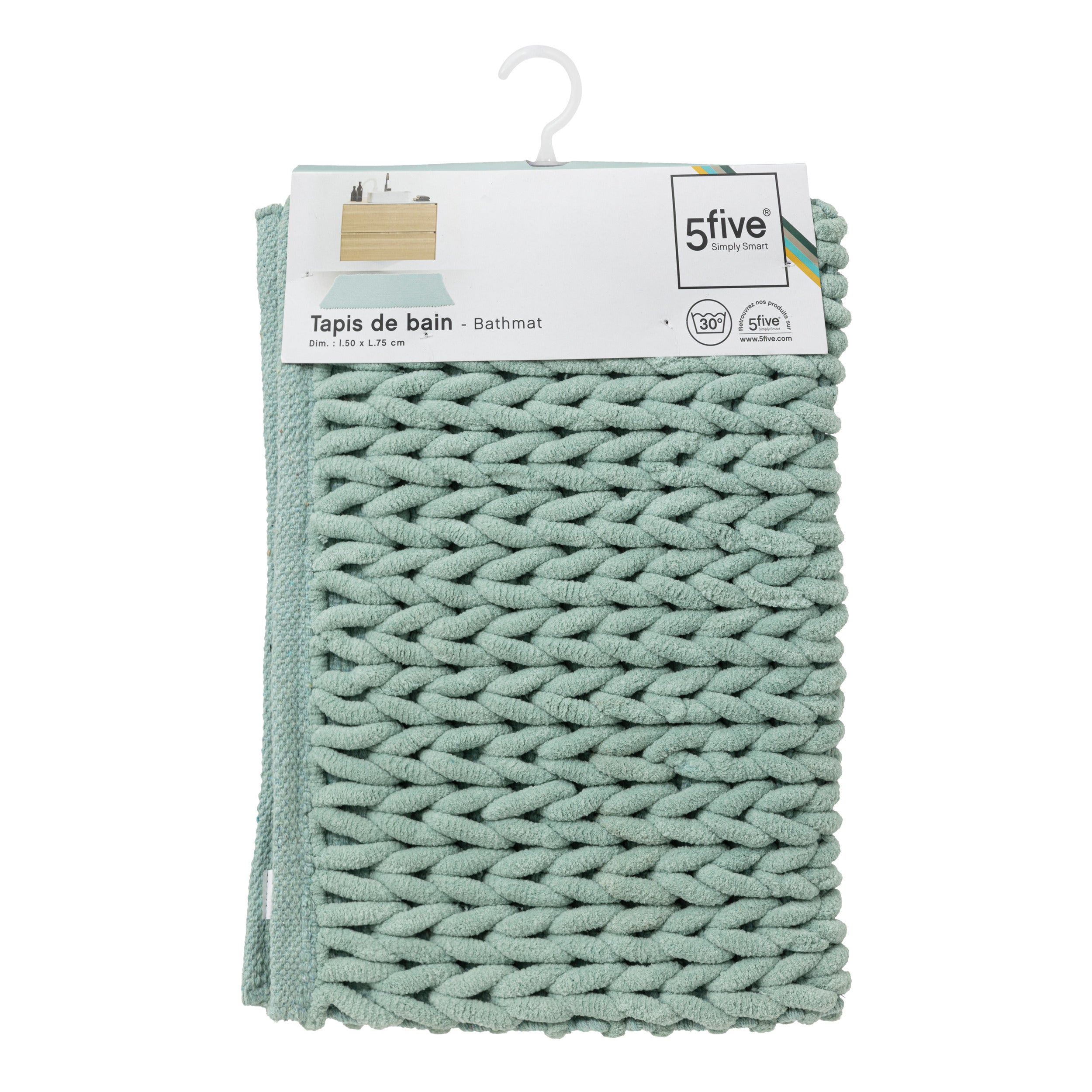 Covoras baie gros 50 x 75 cm culoare artic - Five