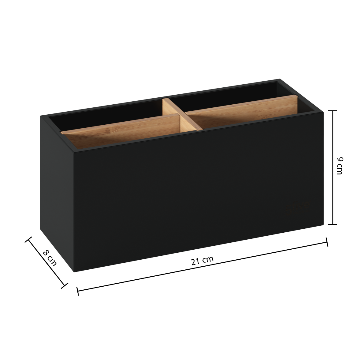 Organizator 4 comp natureo negru - Five