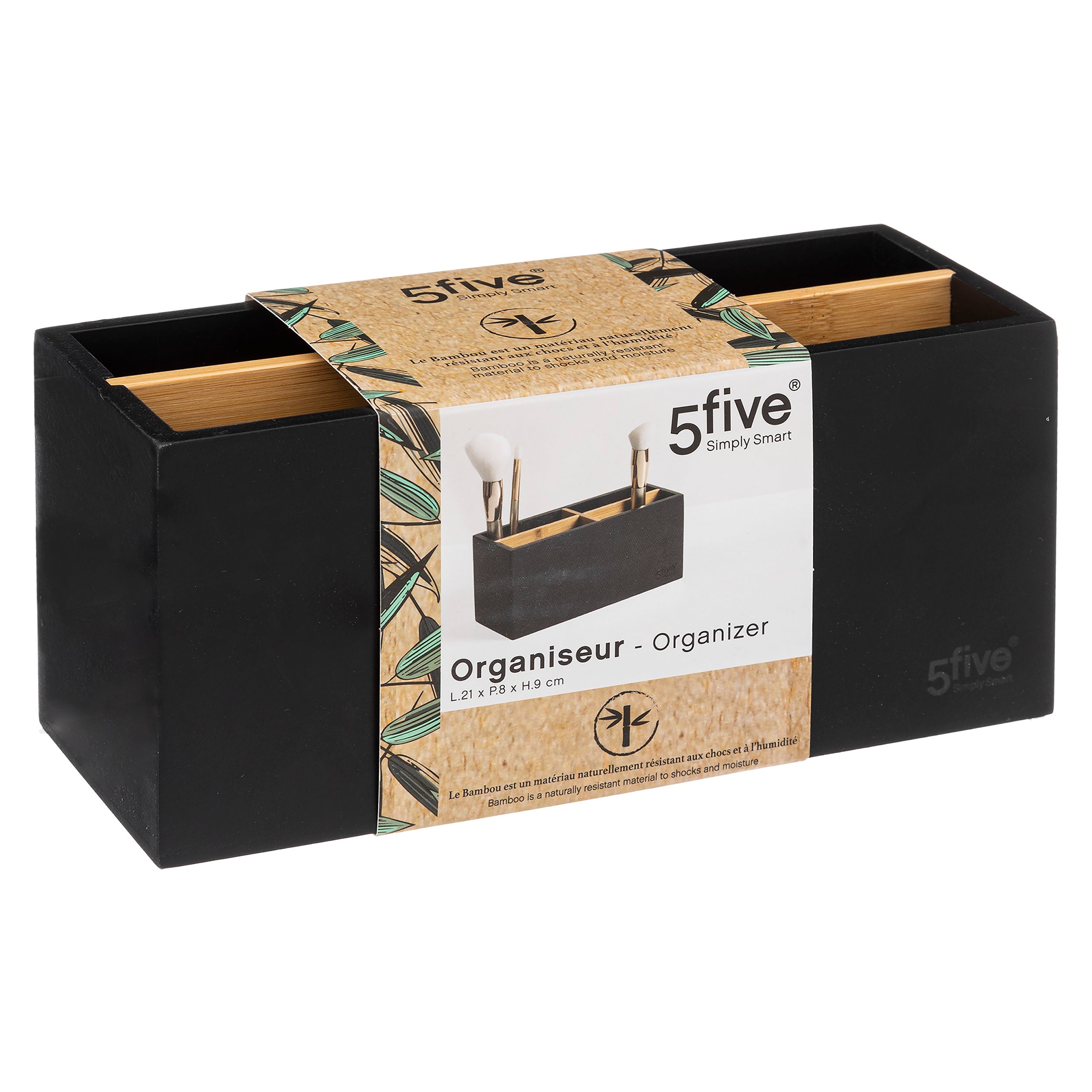 Organizator 4 comp natureo negru - Five