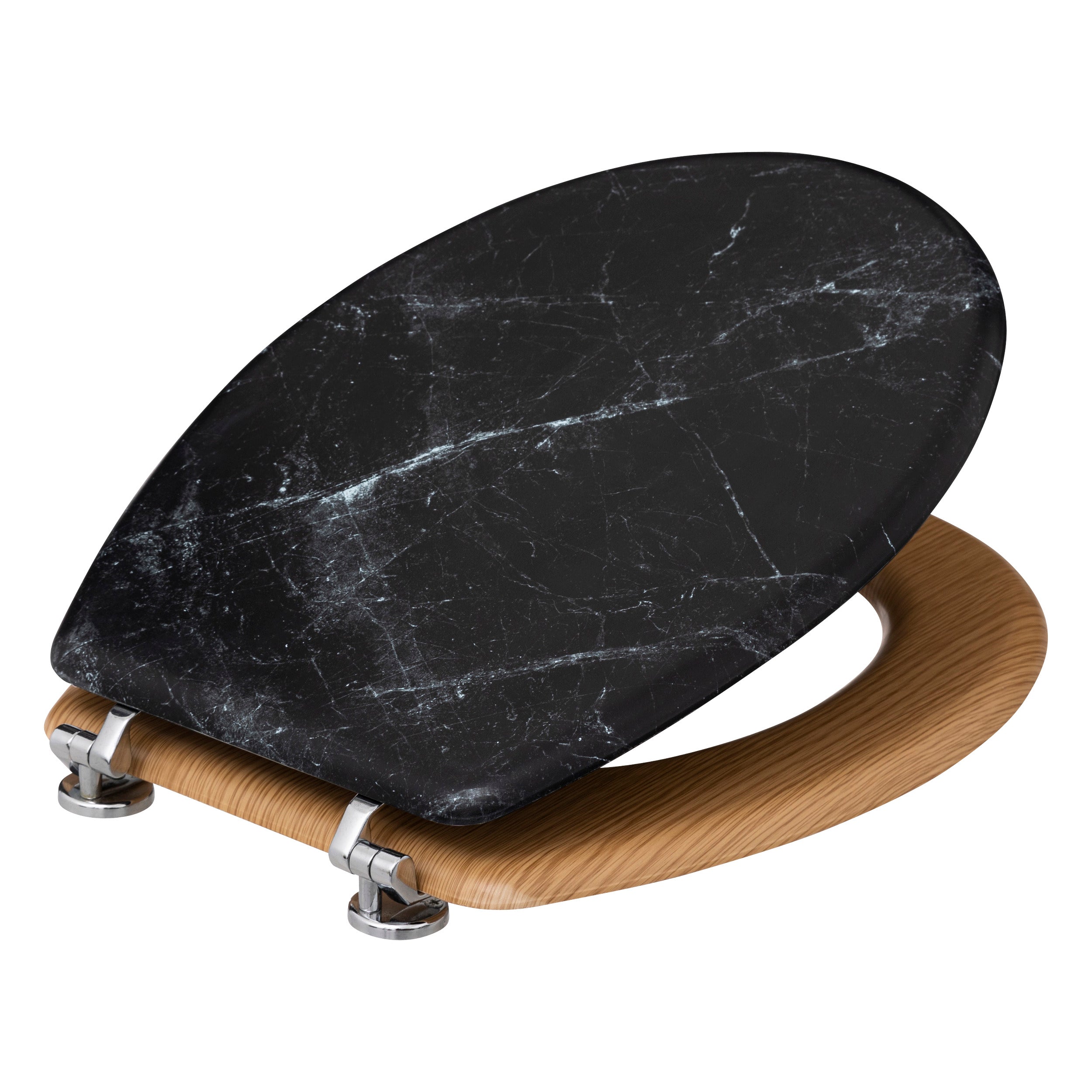 Capac wc negru lea - Five