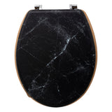 Capac wc negru lea - Five