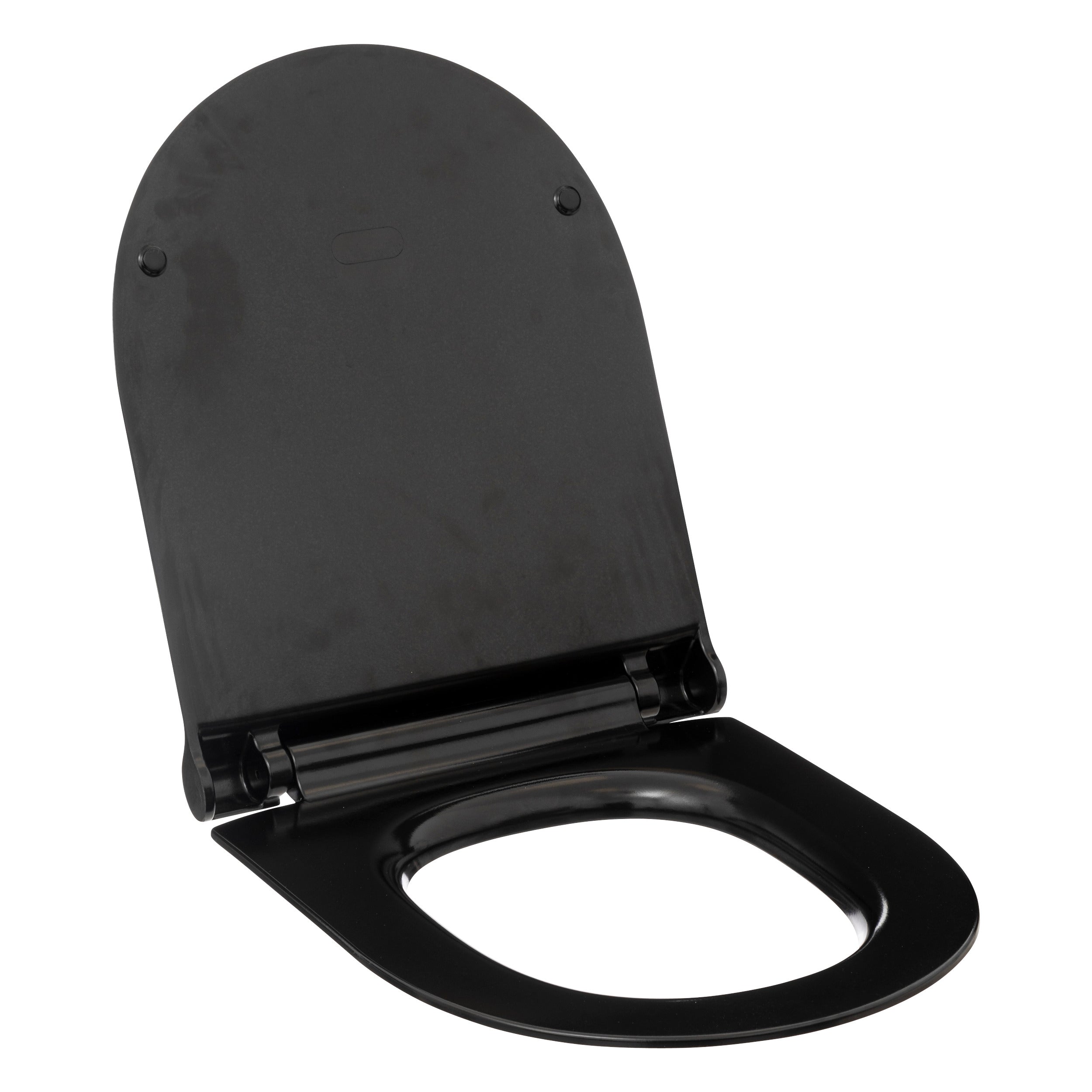 Capac wc subtire softcl negru - Five
