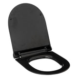 Capac wc subtire softcl negru - Five