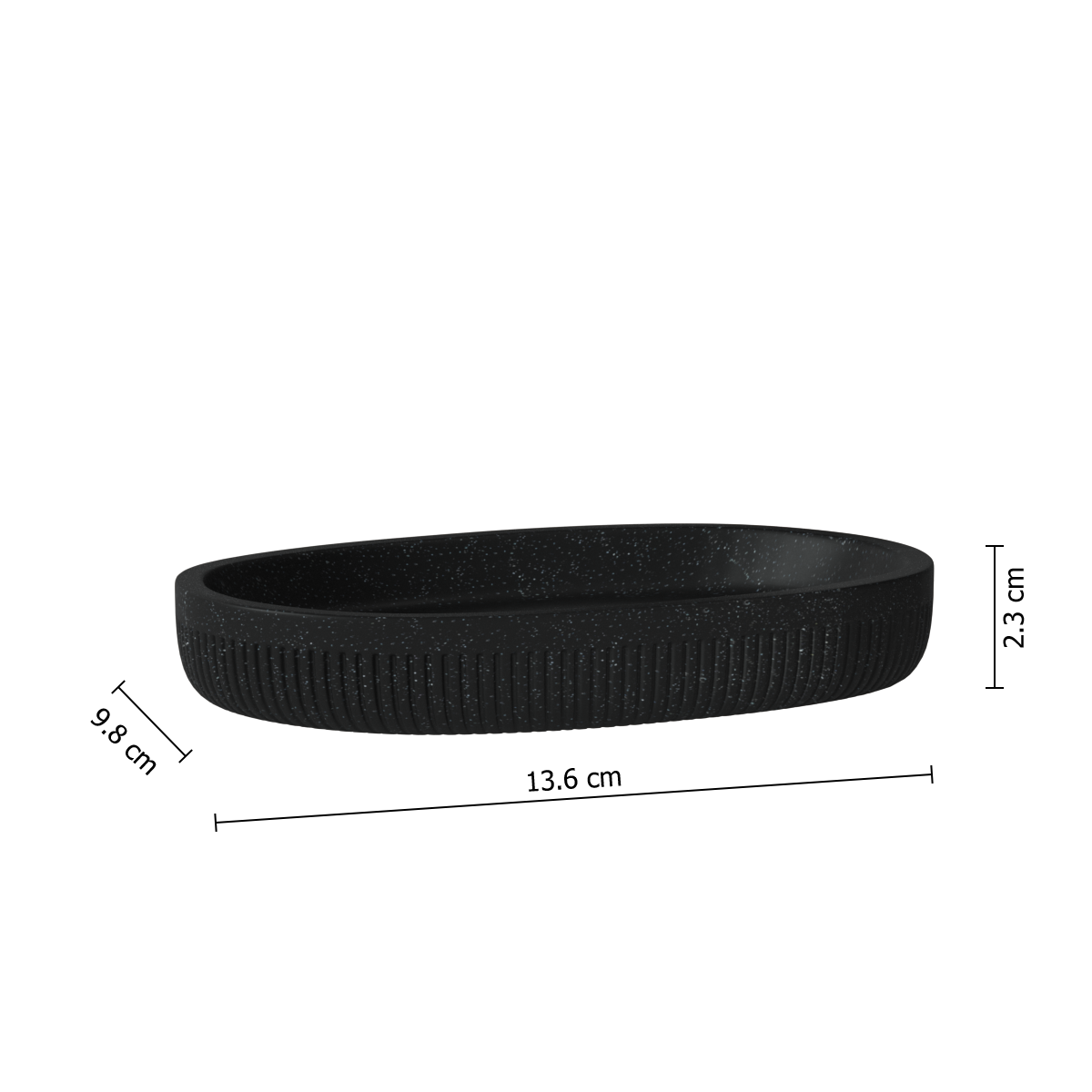 Suport sapun negru onyx - Five
