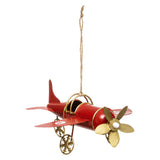 Figurina avion retro, rosu, 15 cm | Atmosphera