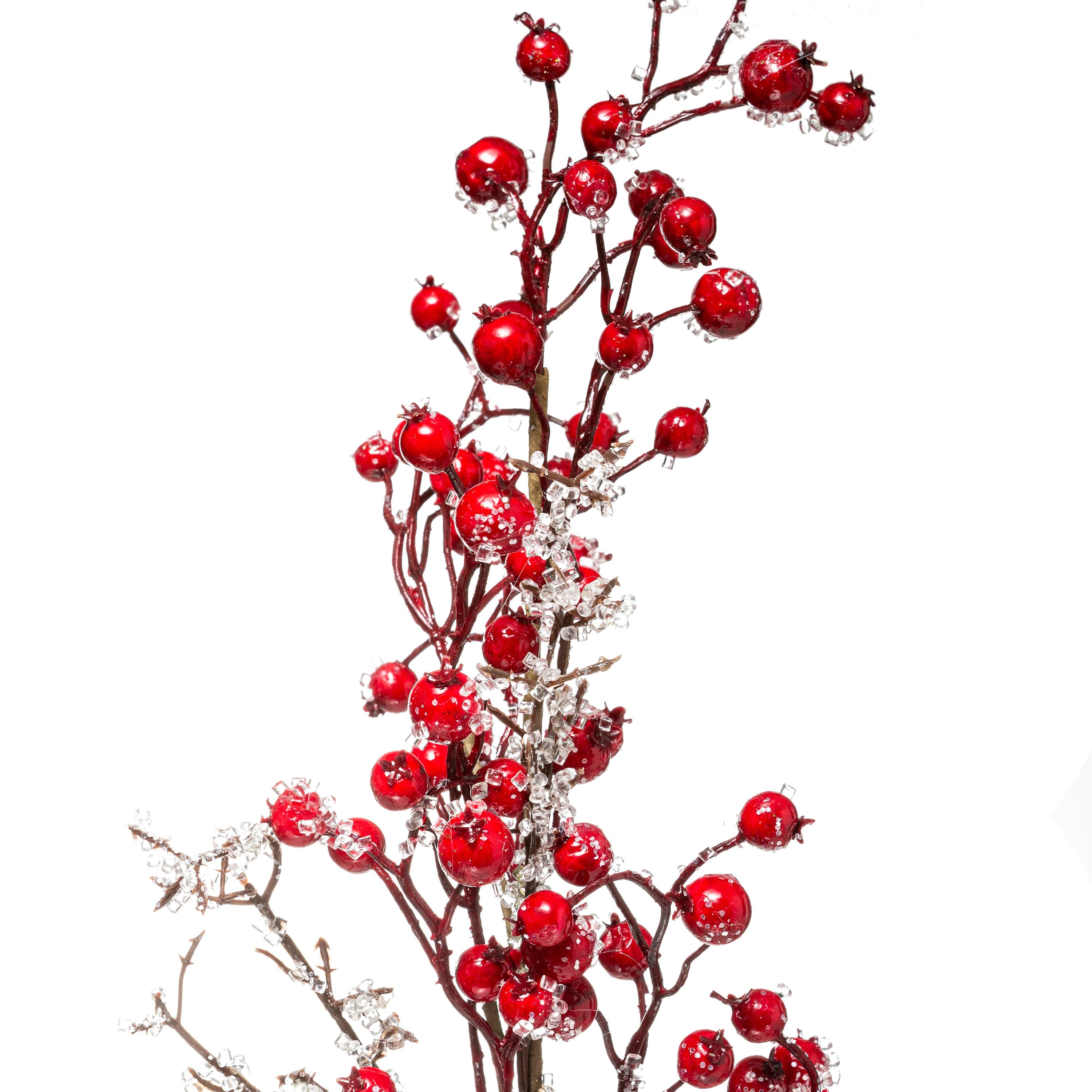 Creanga cu boabe rosii, H 73 cm | Atmosphera