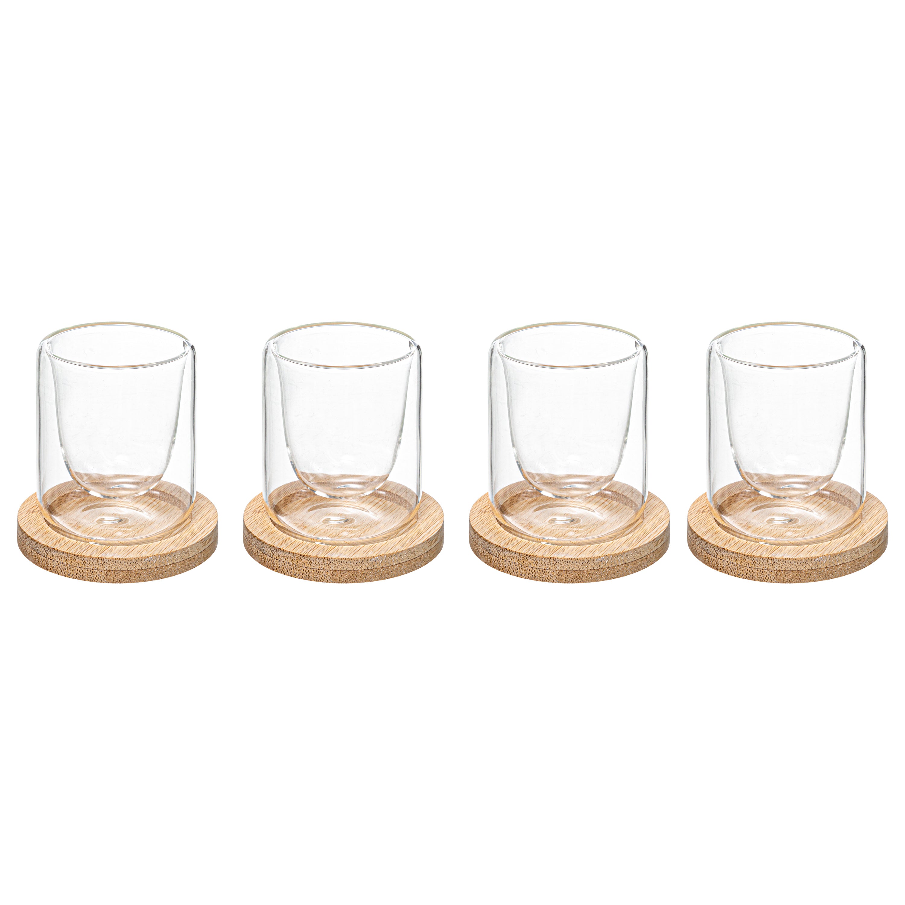 Set 4 cesti esp transparente bambus 8 cl - Secret de Gourmet