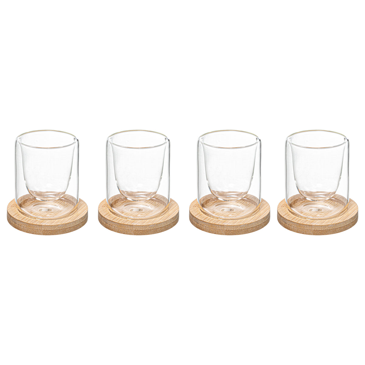 Set 4 cesti esp transparente bambus 8 cl - Secret de Gourmet