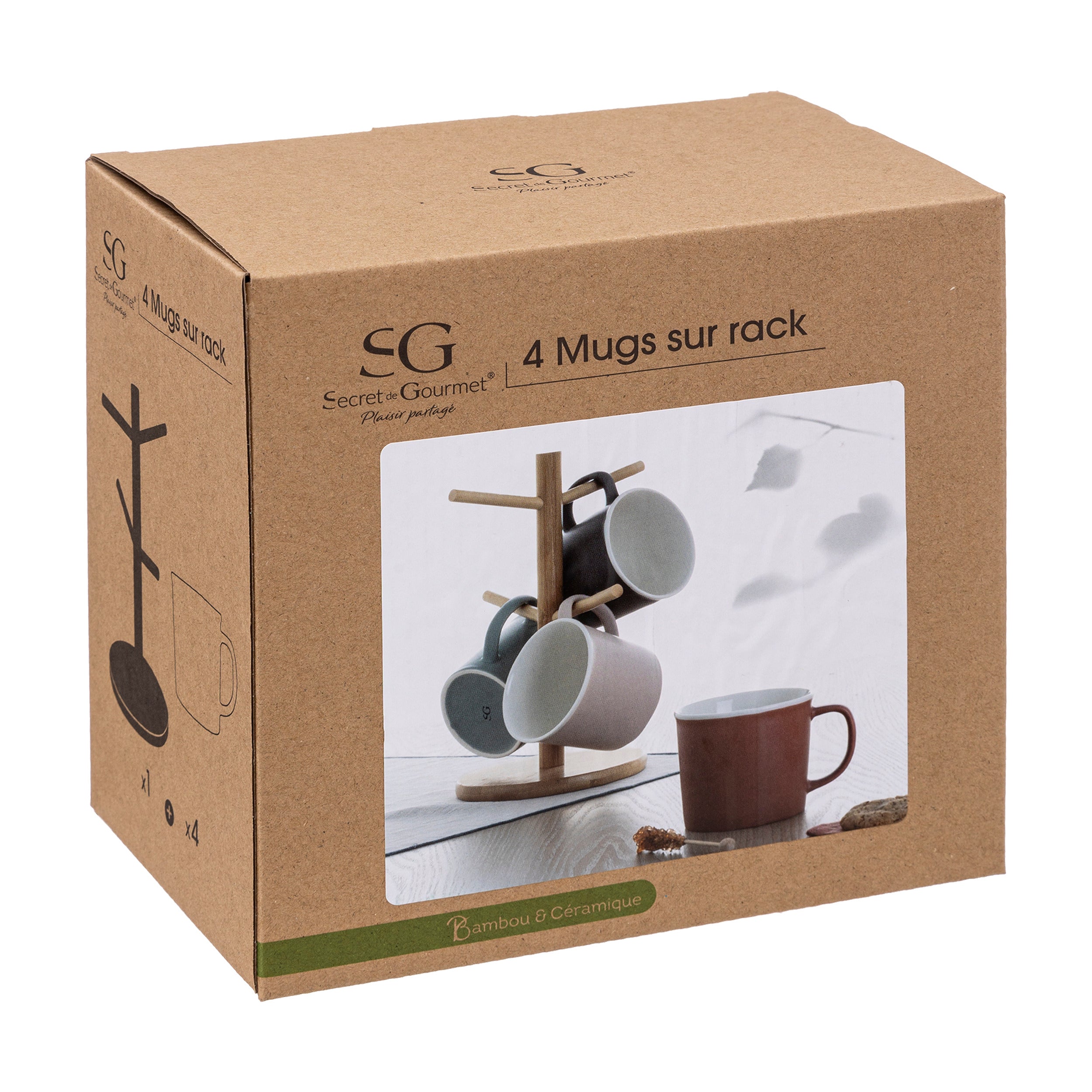 Suport 4 cani m natura 38 cl - Secret de Gourmet