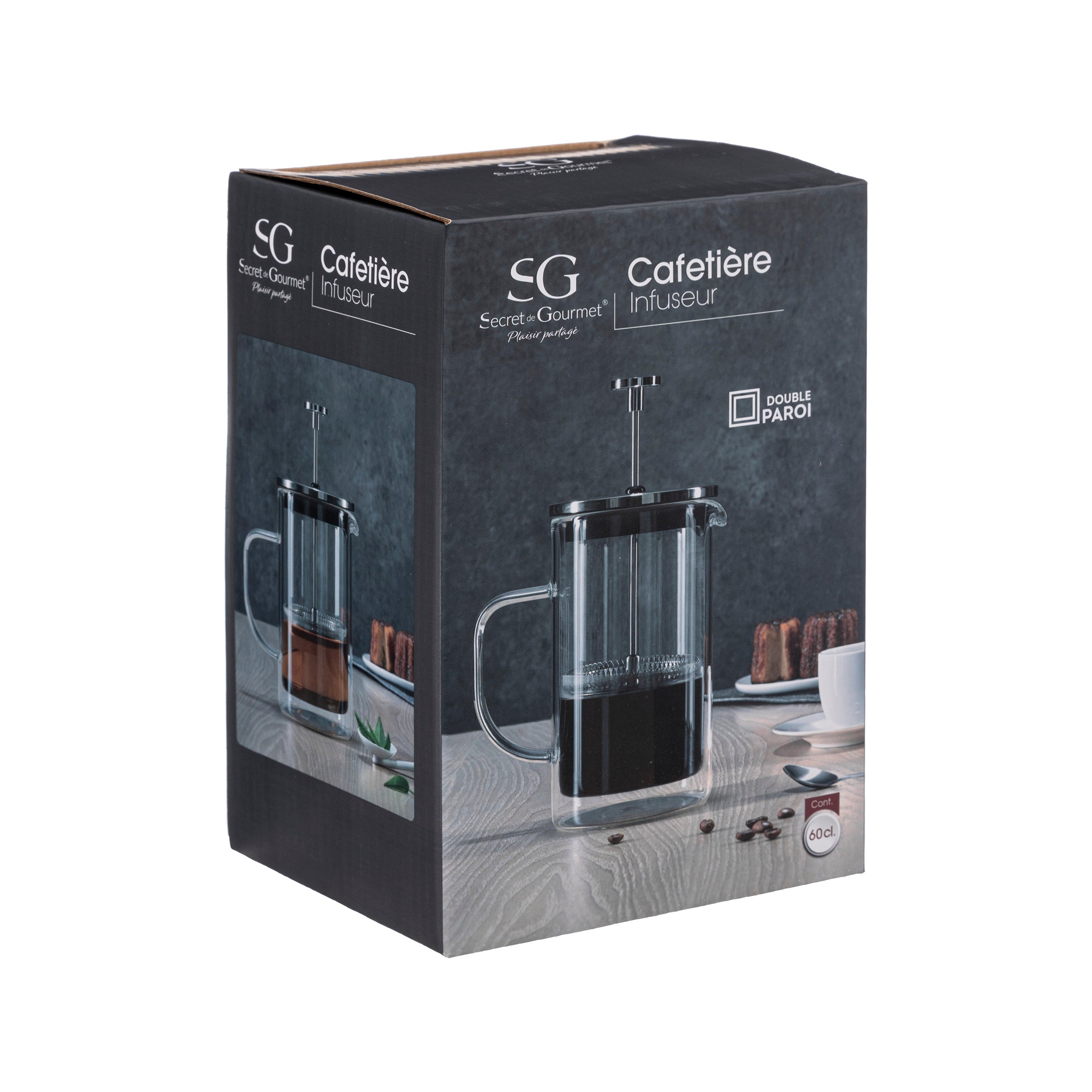 Tacam, cafetiera sticla dw transparenta 60 cl - Secret de Gourmet