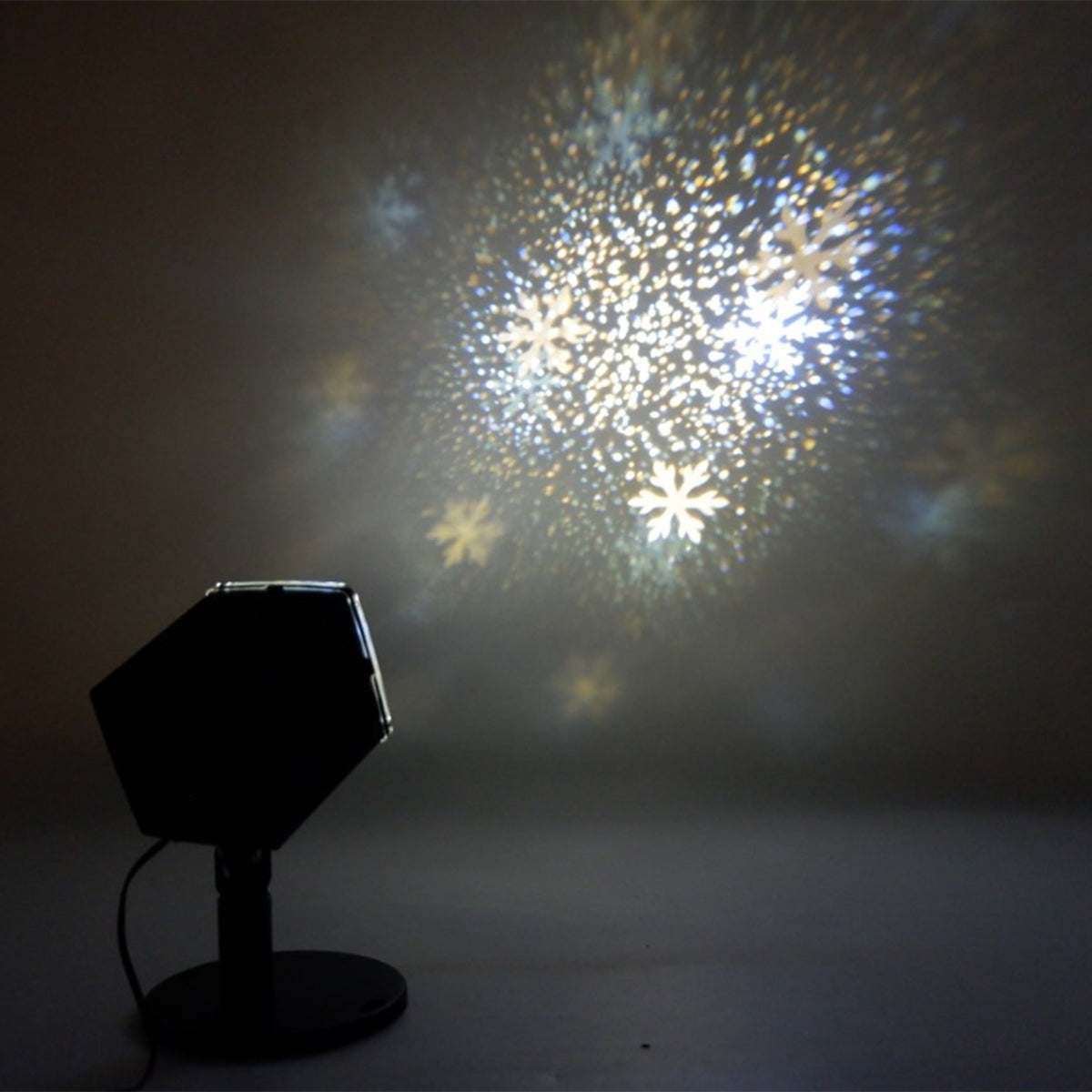 Proiector ninsoare 4 LED, exterior, alb cald | Feeric