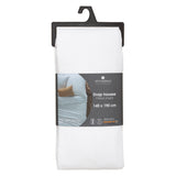Textila pentru casa, cearceaf cu elastic D30 cm 2 piese alb 140 x 190 cm - Atmosphera