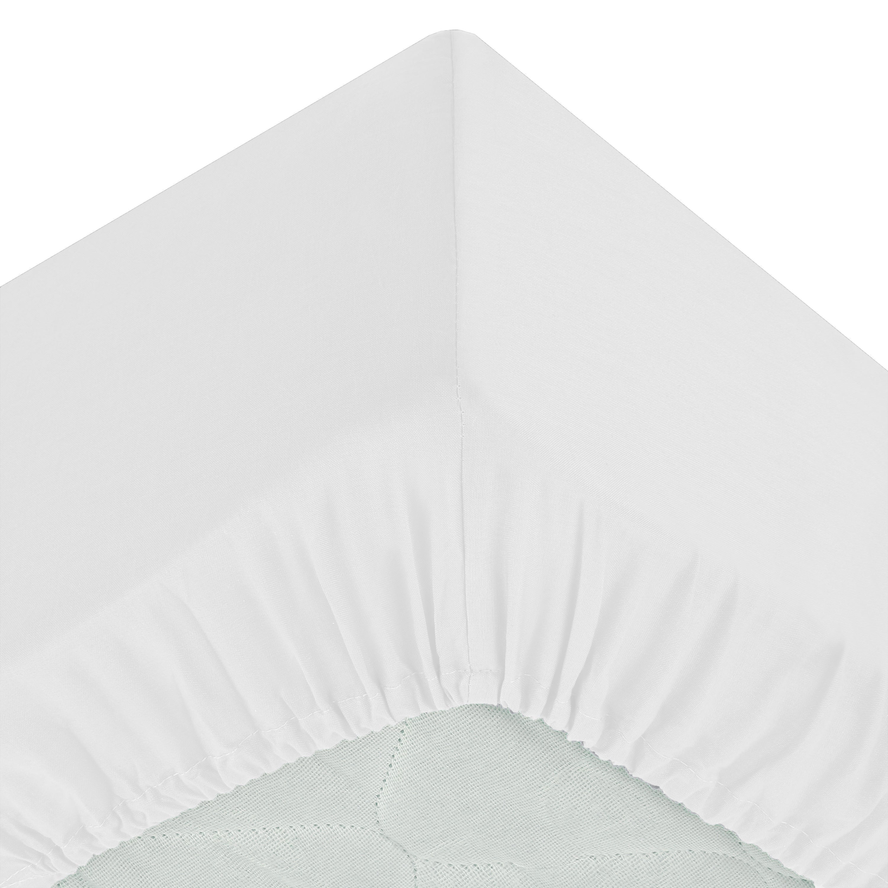 Textila pentru casa, cearceaf cu elastic D30 cm 2 piese alb 160 x 200 cm - Atmosphera
