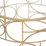 Mobilier interior, masa de cafea aurie artificiala - Atmosphera