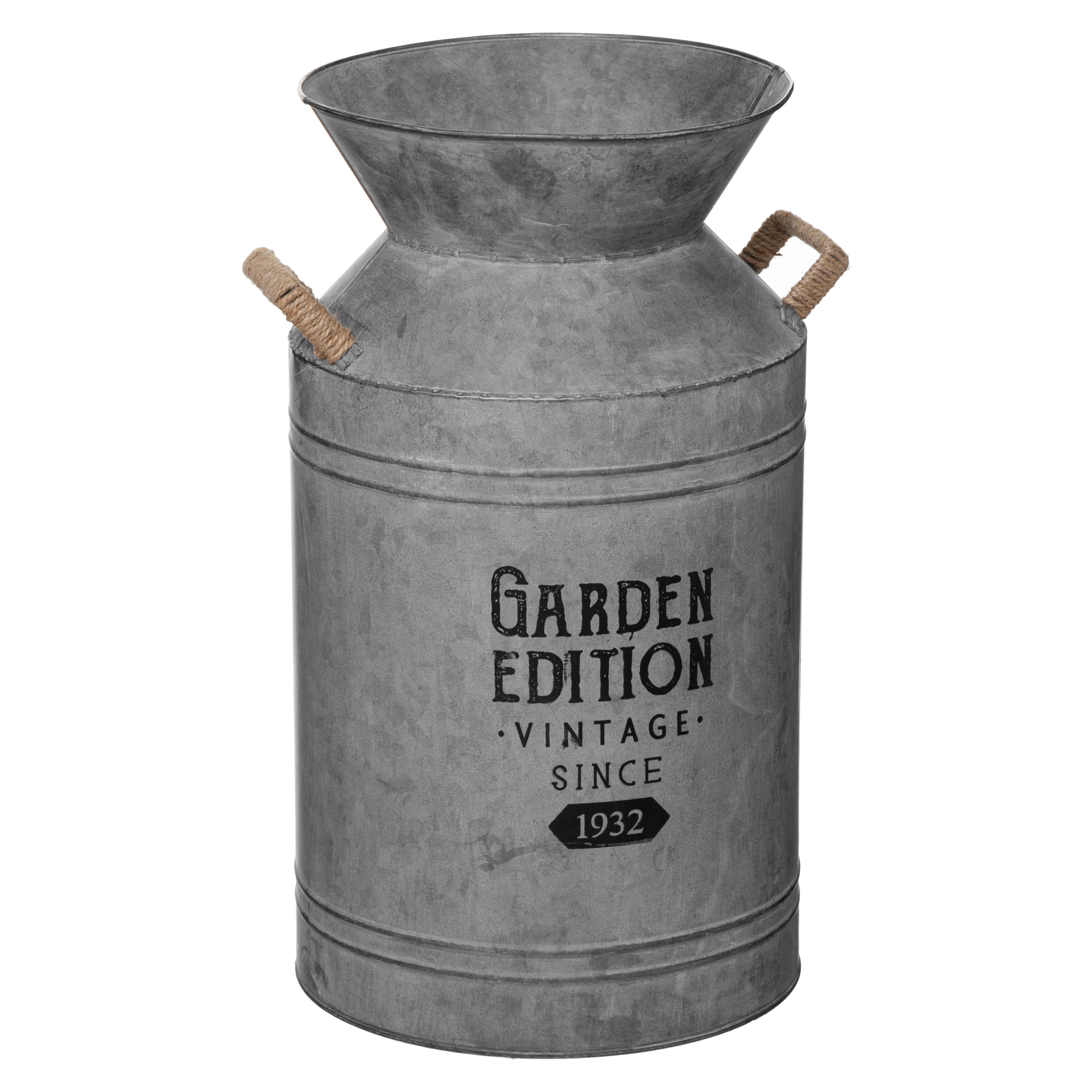 Ghiveci zinc D26 cm H48 cm - Atmosphera