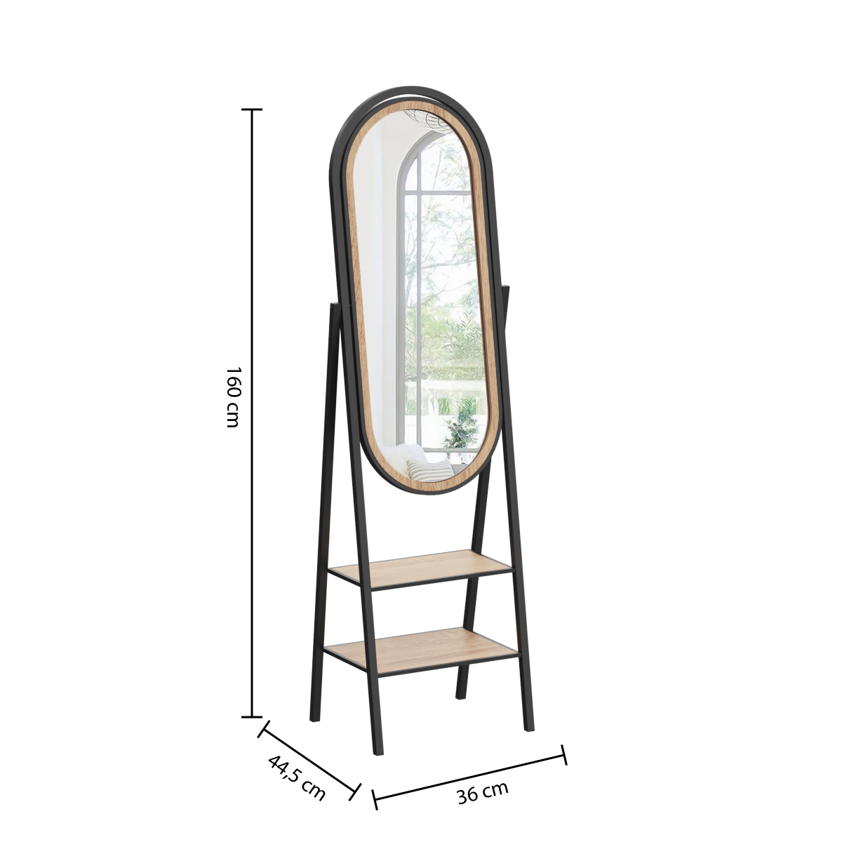 Decoratiune de perete, oglinda de podea 160x44 mael - Atmosphera