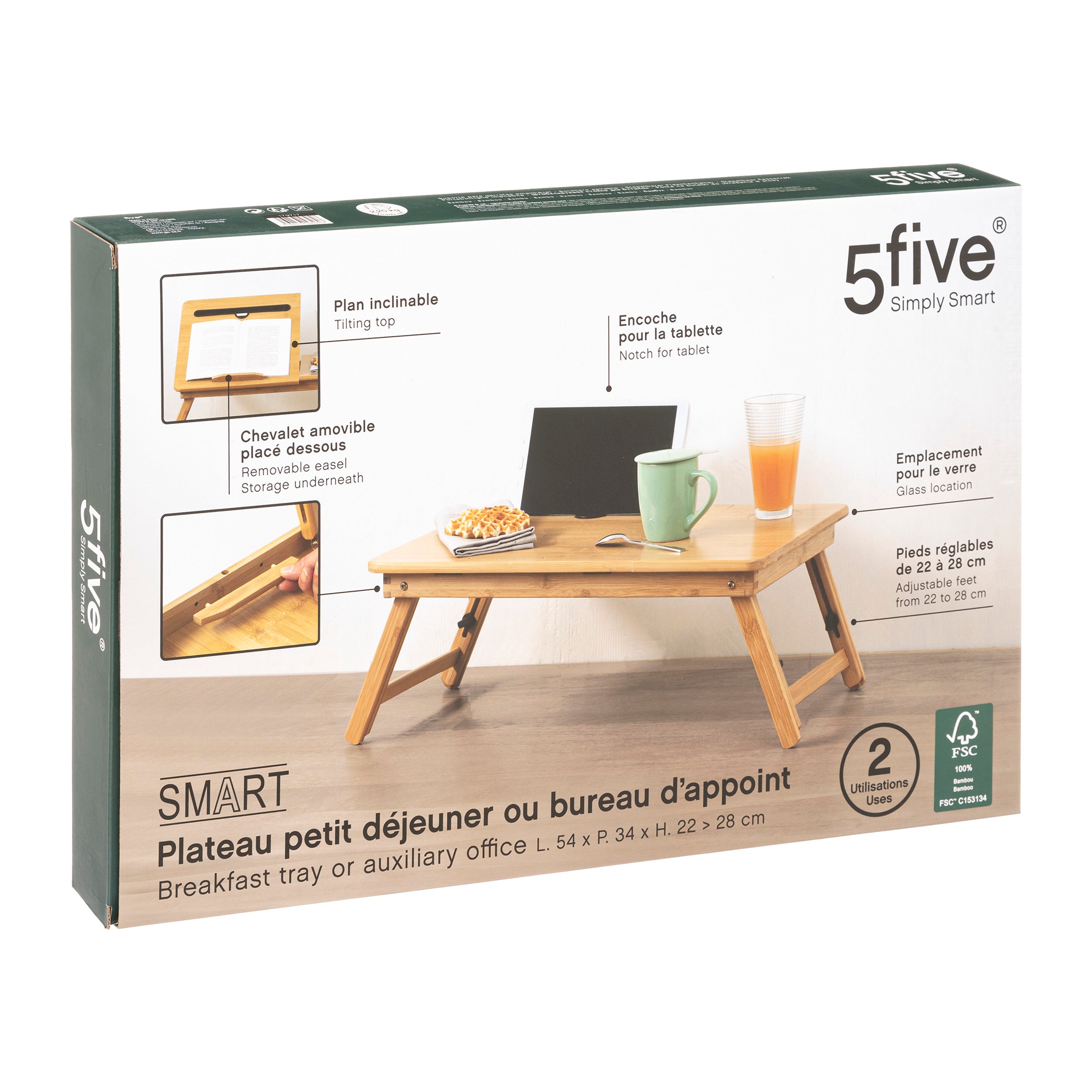 Bambus tava smart pranz 54 x 34 cm - Five