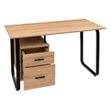 Mobilier depozitare, birou efect lemn/metal sertare - Five