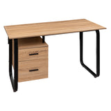 Mobilier depozitare, birou efect lemn/metal sertare - Five