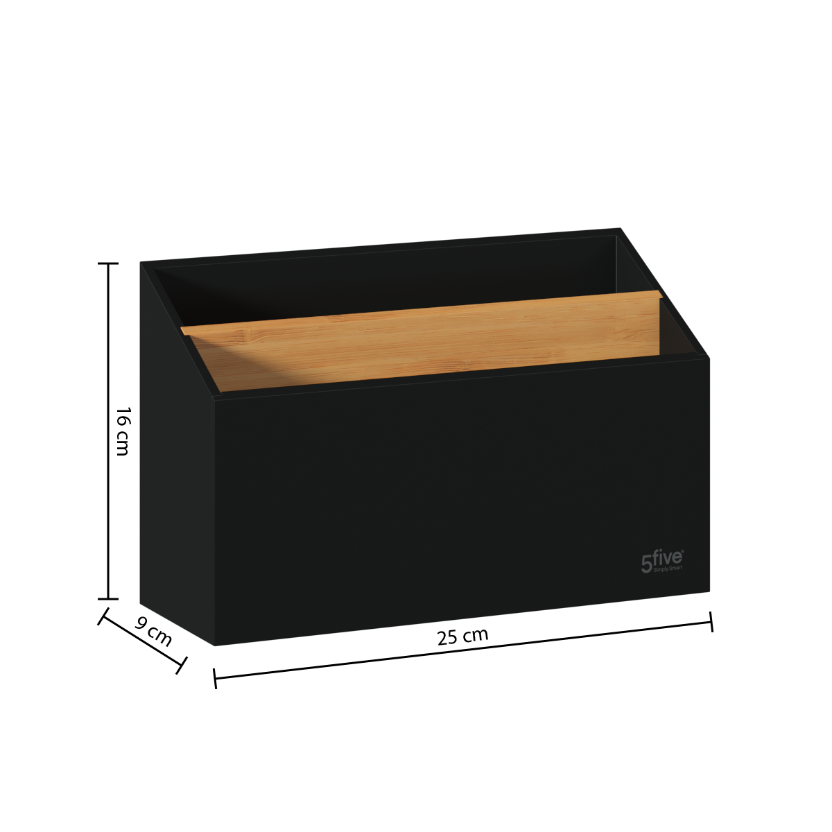 Organizator mdf/bambus blackbamboo - Five