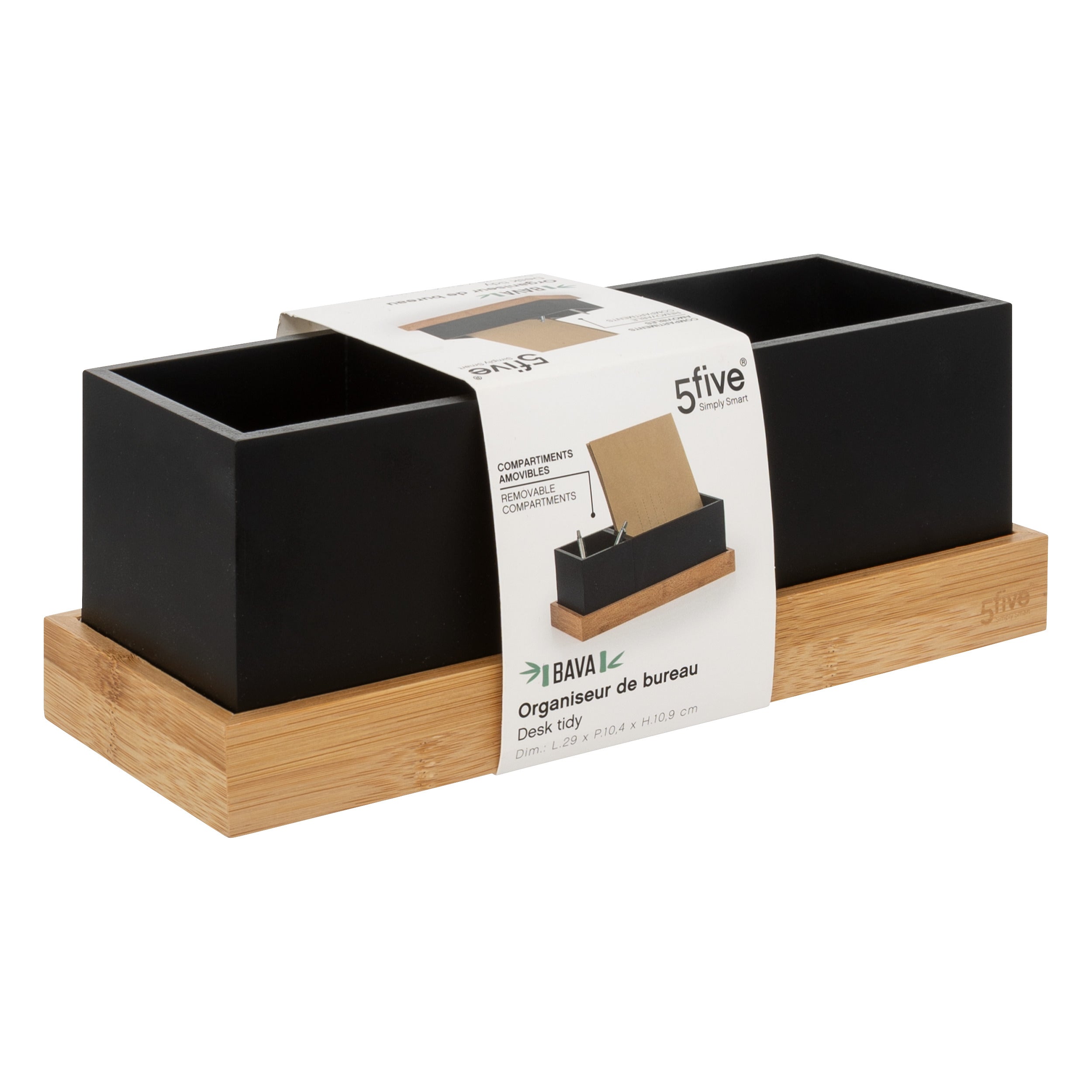 Ghiveci mdf/bambus blackbamboo - Five