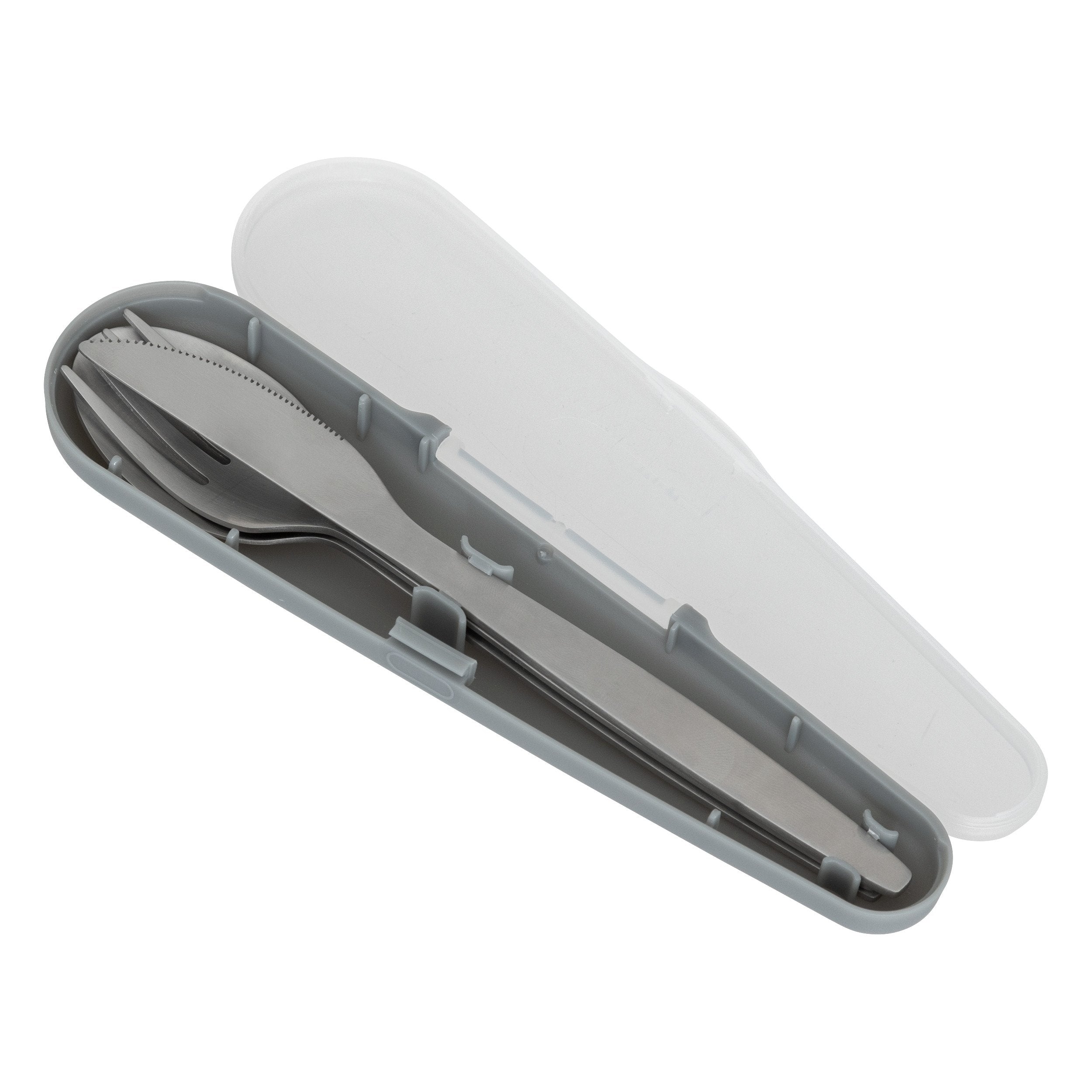 Set tacamuri din inox cu cutie PP