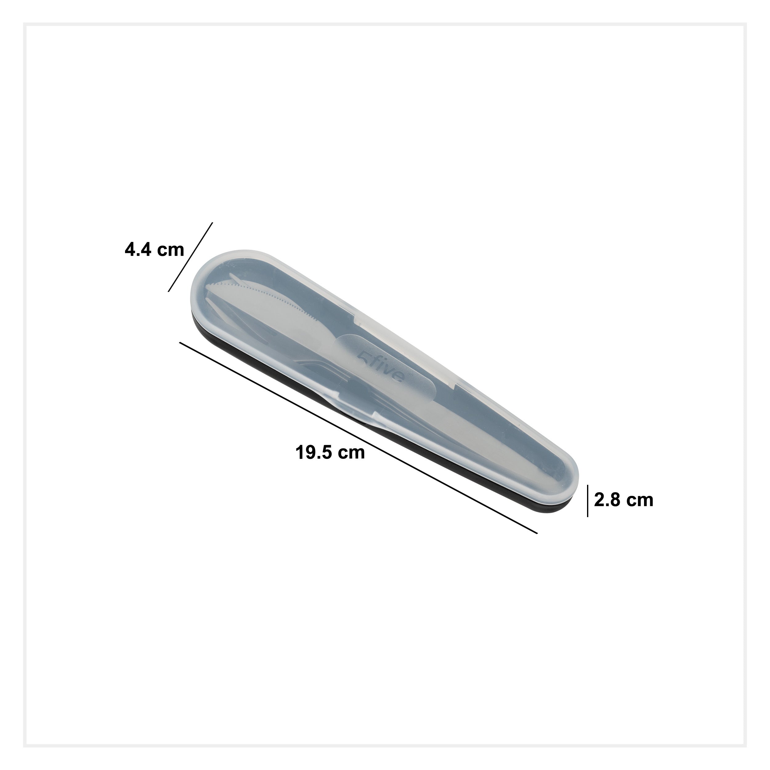 Lot tacamuri cutie otel inoxidabil cu PP asortat - Five
