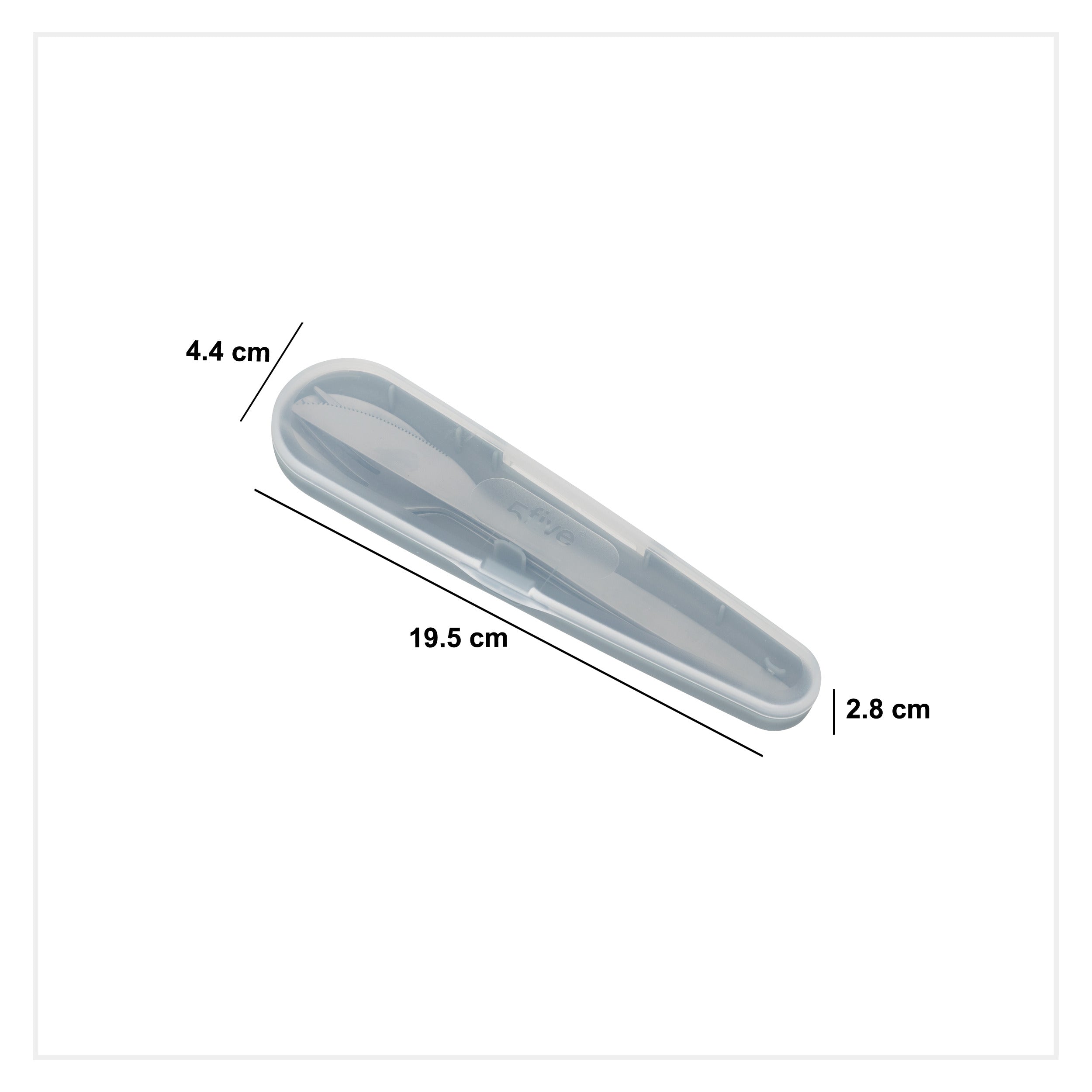 Lot tacamuri cutie otel inoxidabil cu PP asortat - Five