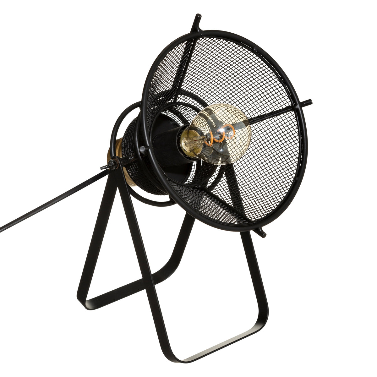 Veioza Rodo 31 cm inaltime metal negru aurit Atmosphera