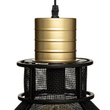 Lustra suspendata Rodo diam. 32 cm metal negru Atmosphera