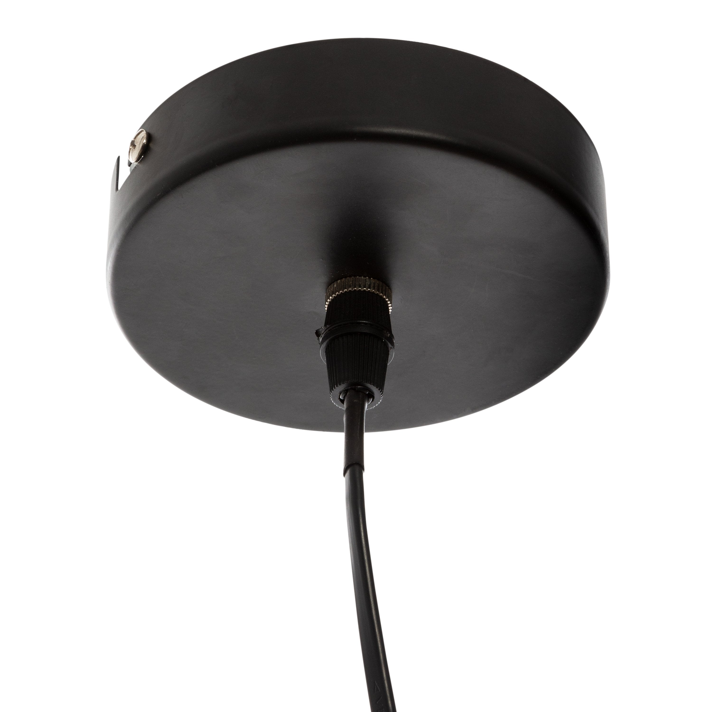 Lustra suspendata Rodo diam. 32 cm metal negru Atmosphera