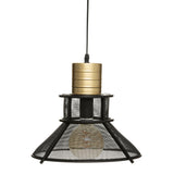 Lustra suspendata Rodo diam. 32 cm metal negru Atmosphera