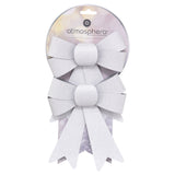 Set 2 funde cu sclipici, argintii, 14 x 18 cm | Atmosphera