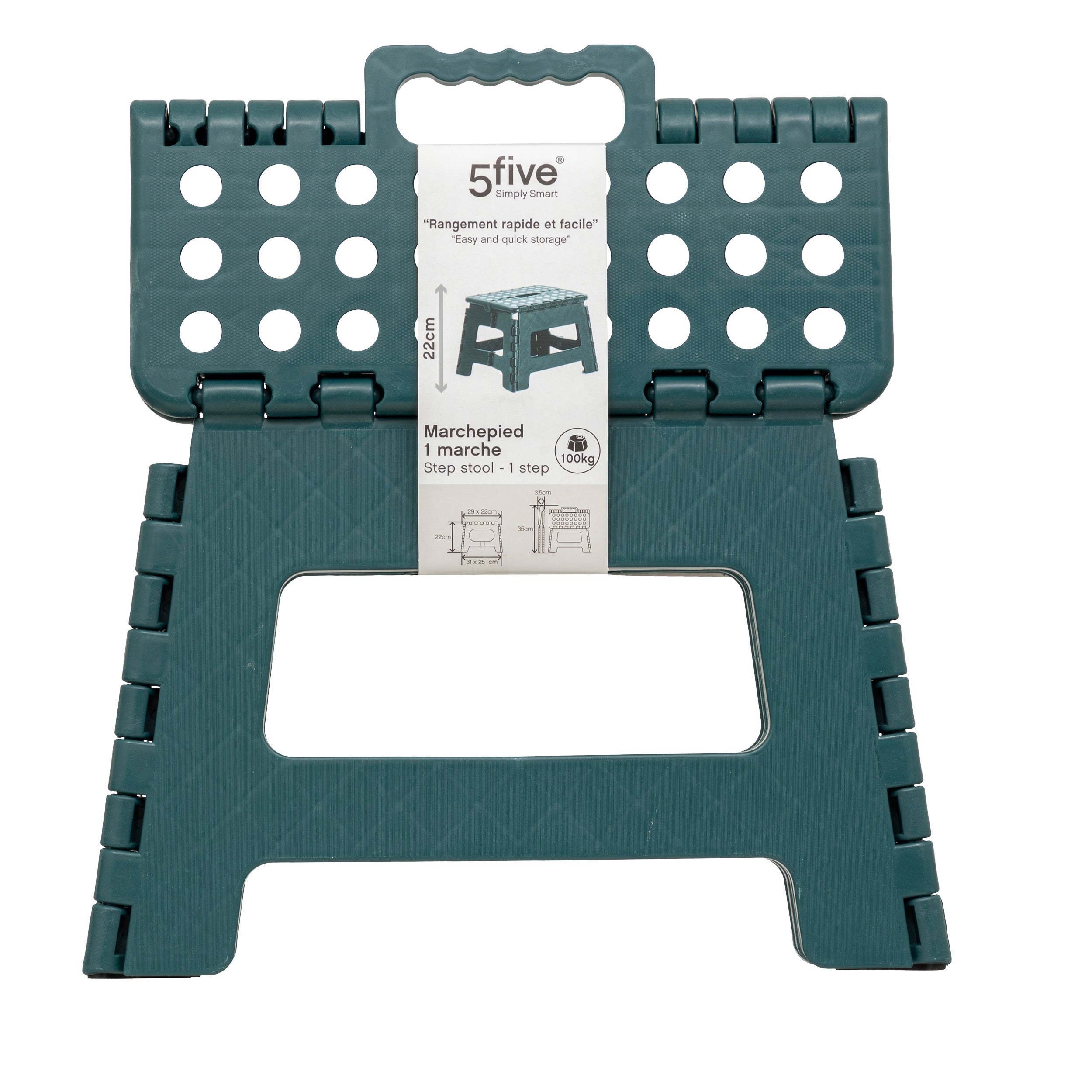 Taburet plastic 22 cm asortat - Five