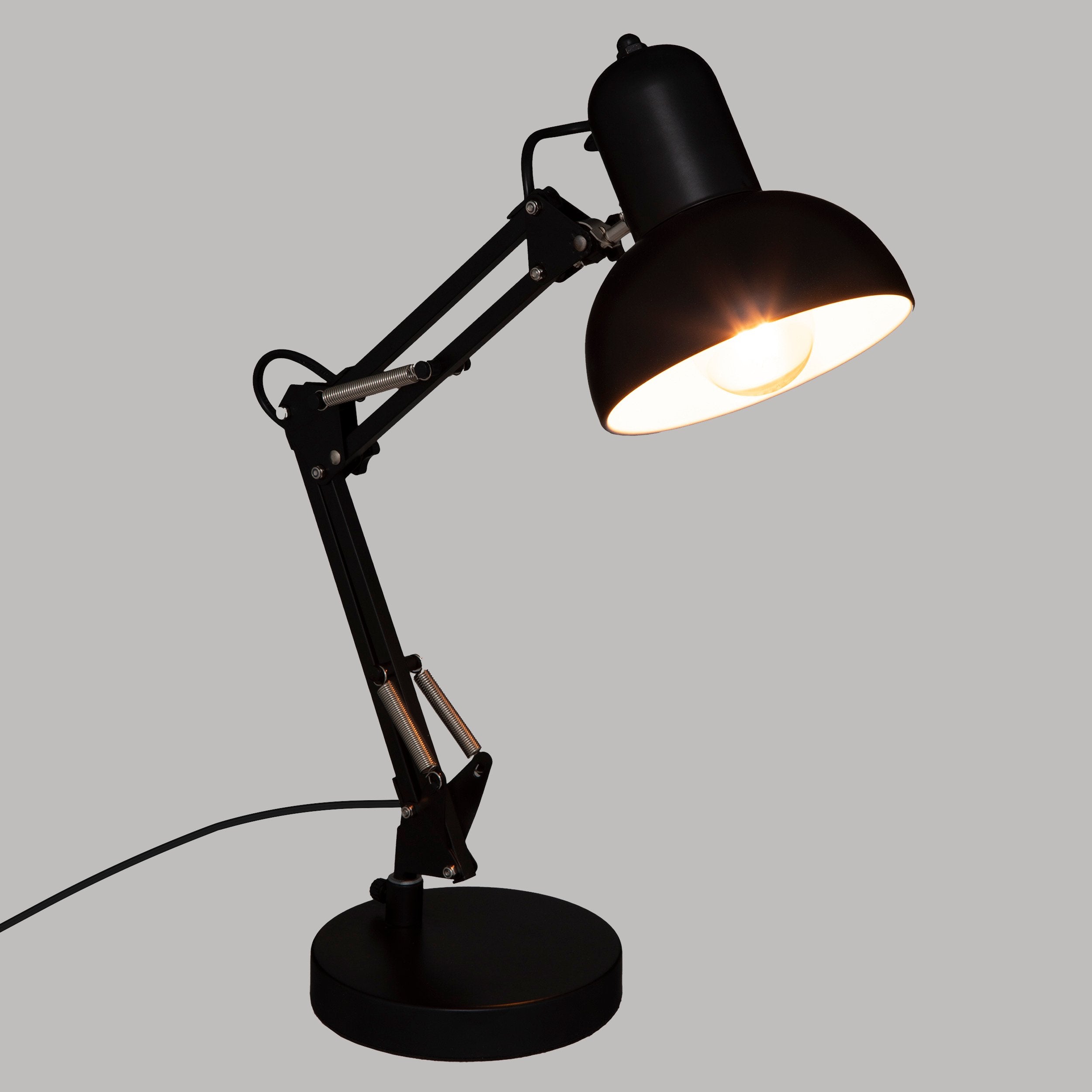 Lampa arcuita Bren 55.8 cm inaltime metal negru Atmosphera