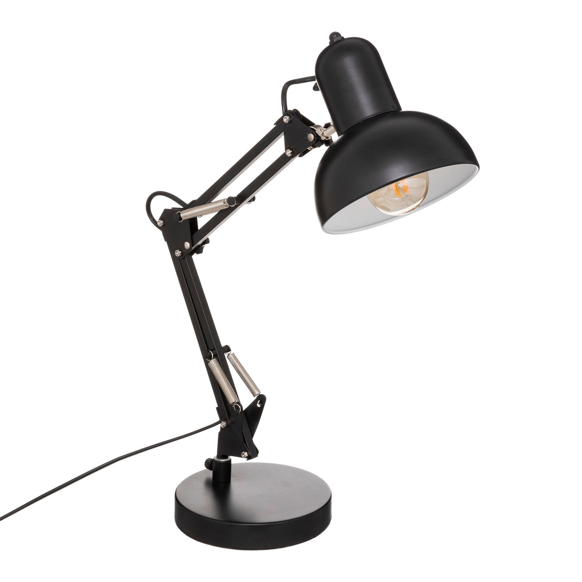 Lampa arcuita Bren 55.8 cm inaltime metal negru Atmosphera