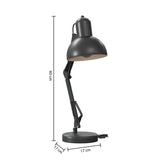 Lampa arcuita Bren 55.8 cm inaltime metal negru Atmosphera
