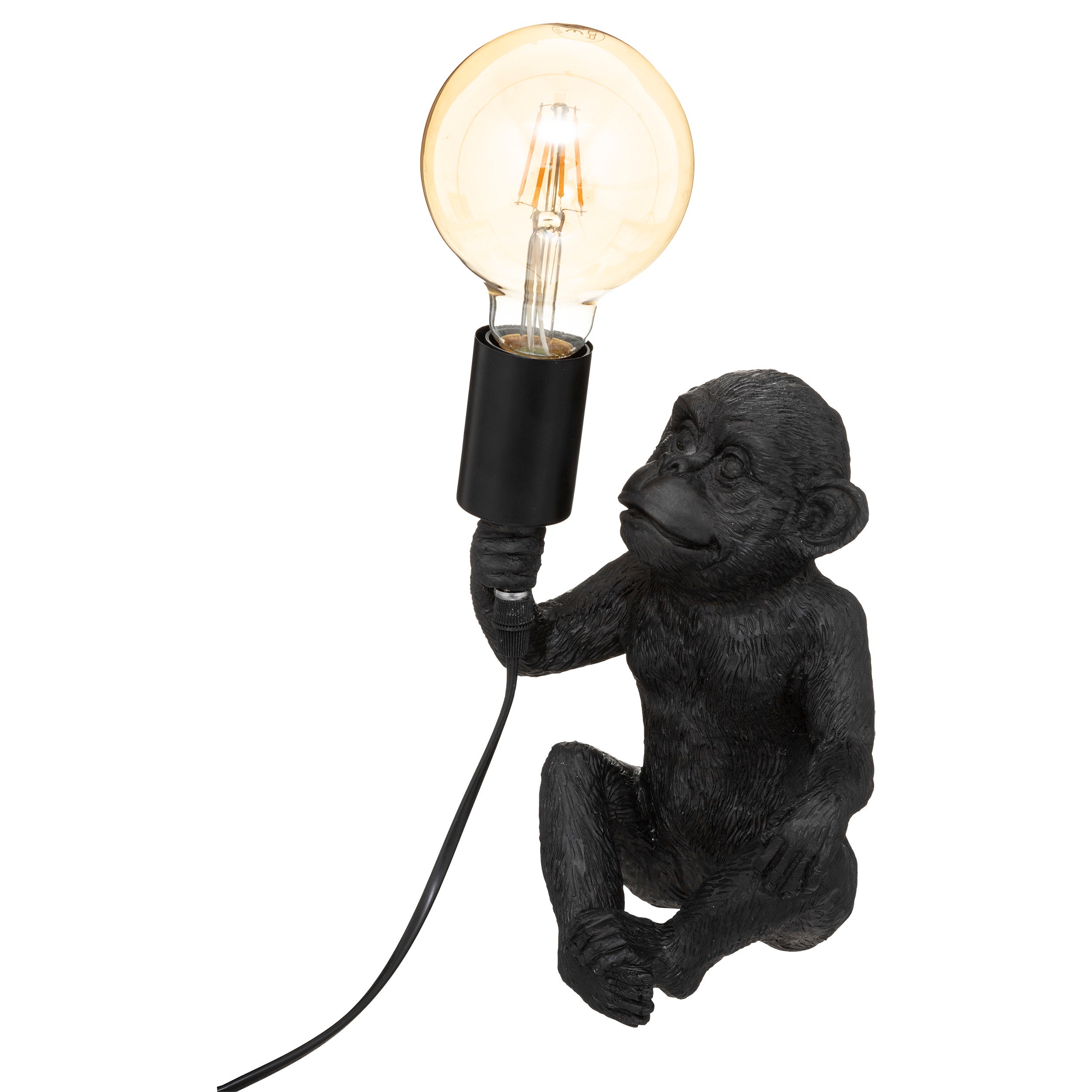 Lampa maimuta neagra spe H24,5 cm - Atmosphera