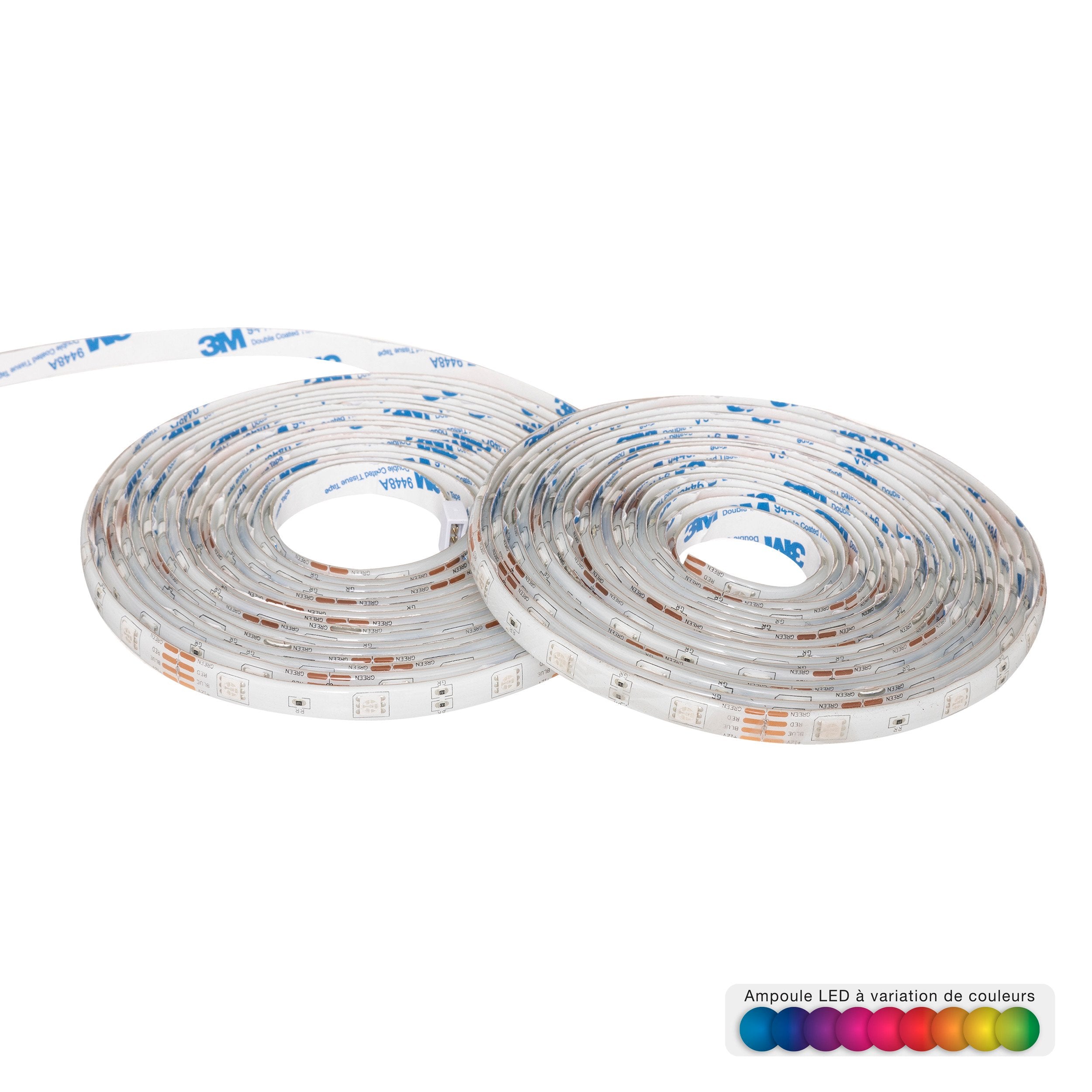 Banda LED cu alimentare la priza 10 m lungime lumina multicolora cu telecomanda Atmosphera