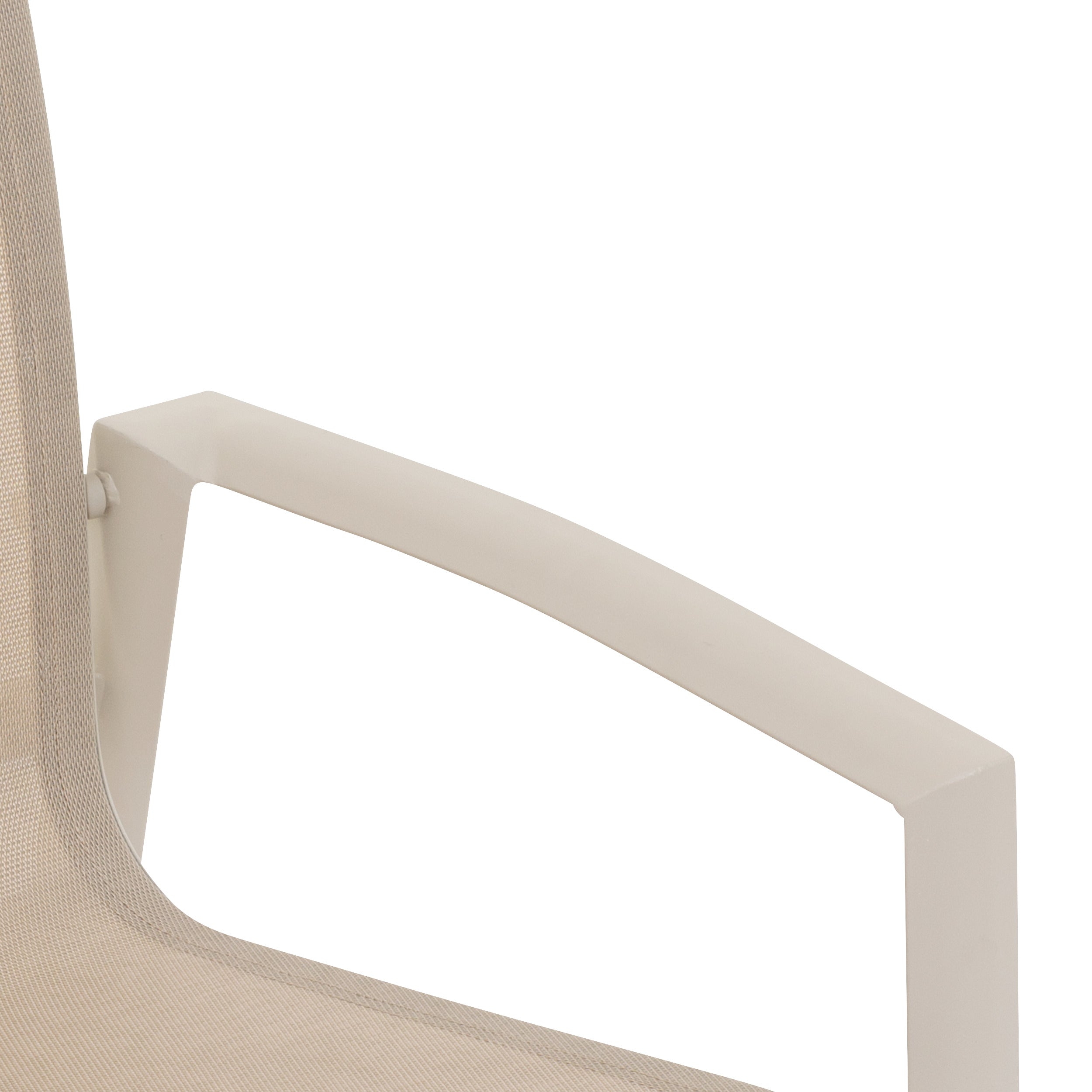Scaun de gradina Axant din in si lut, fabricat din aluminiu - Hesperide