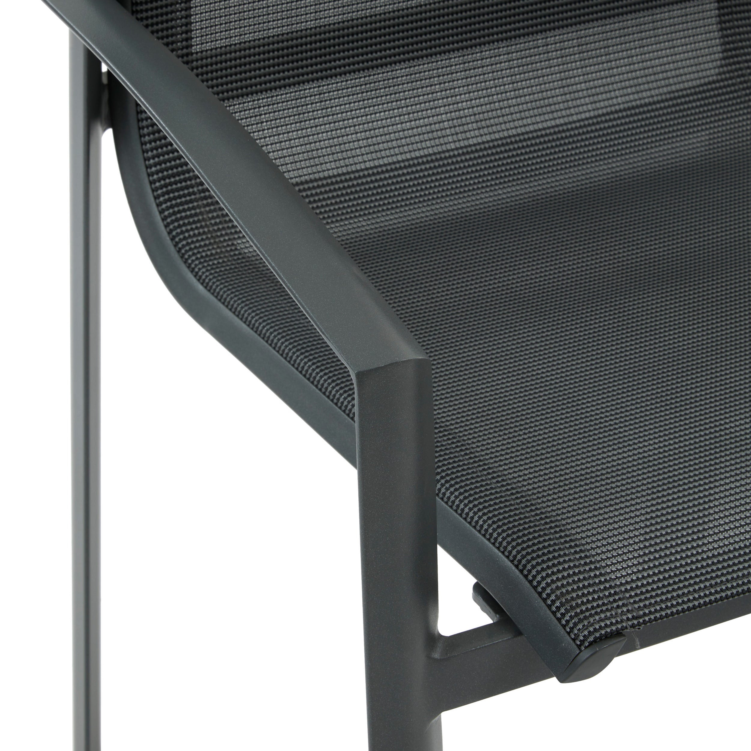 Mobilier exterior, fotoliu dining axant pepper/grafit - Hesperide