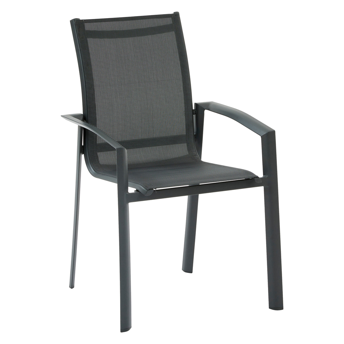 Mobilier exterior, fotoliu dining axant pepper/grafit - Hesperide