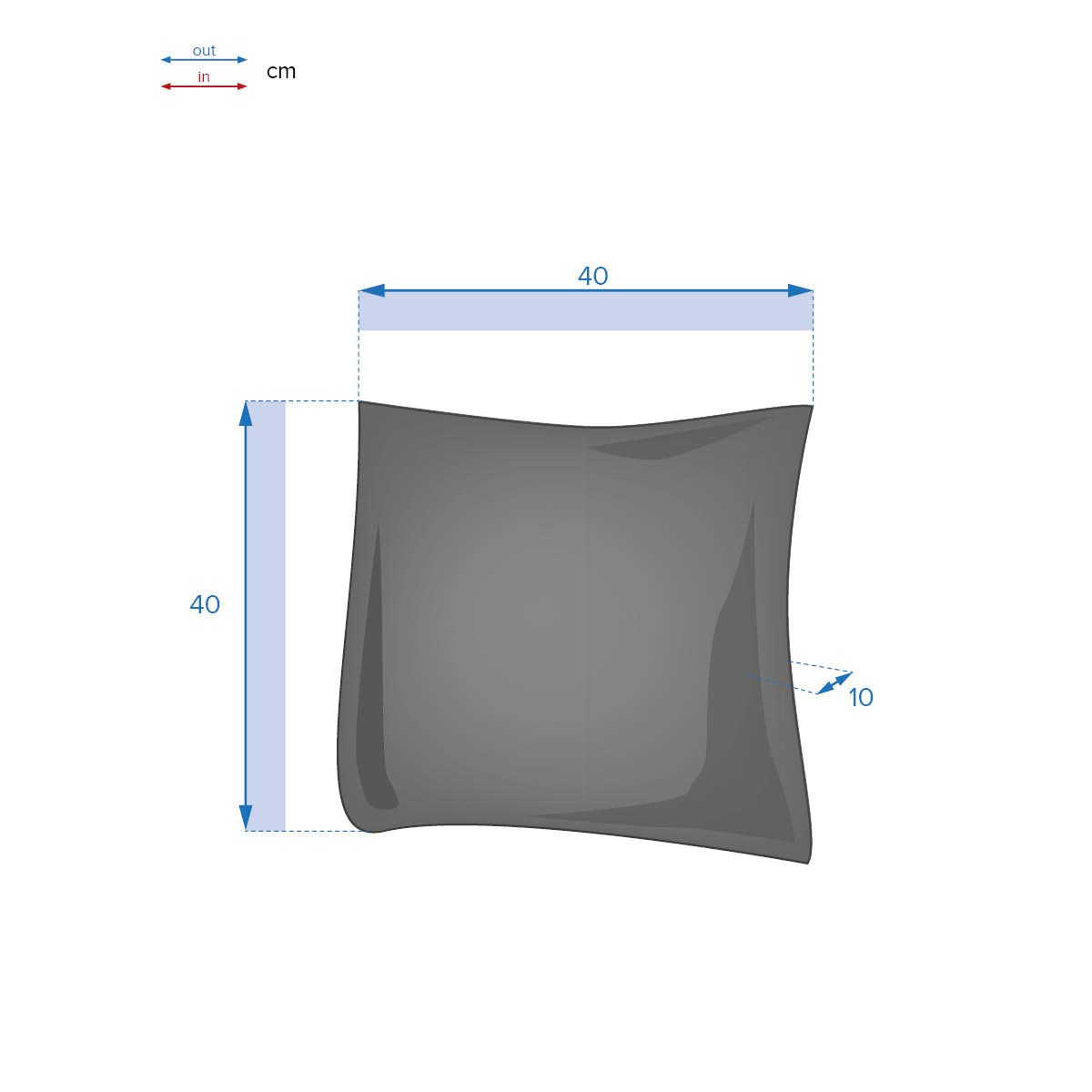 Perna decorativa de exterior Korai din grau, 40x40cm, poliester - Hesperide