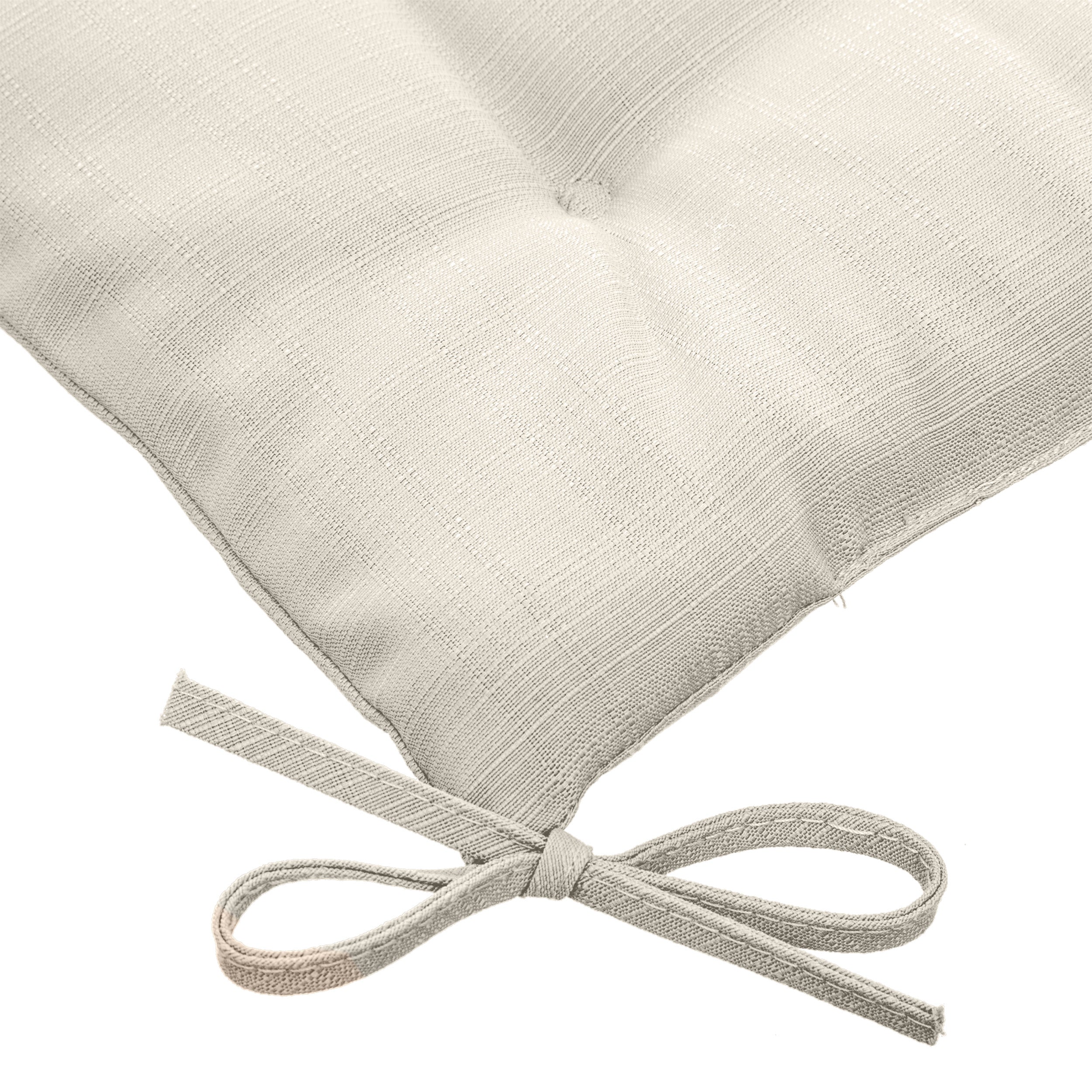 Perna pentru scaun patrata 4 puncte Korai grau 40x40x4cm din poliester - Hesperide