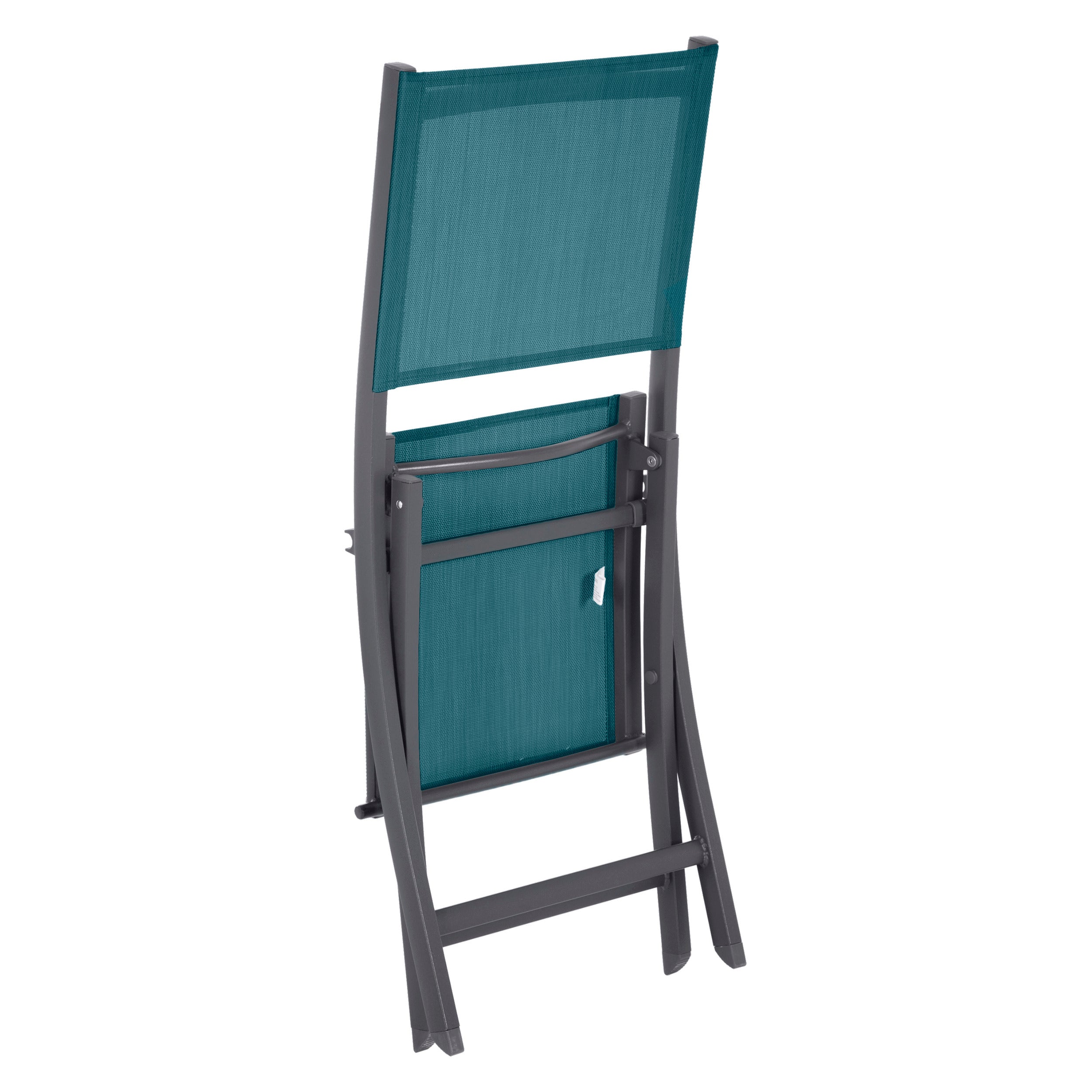 Set de 4 scaune de gradina pliabile Essentia, albastru si grafit - Hesperide