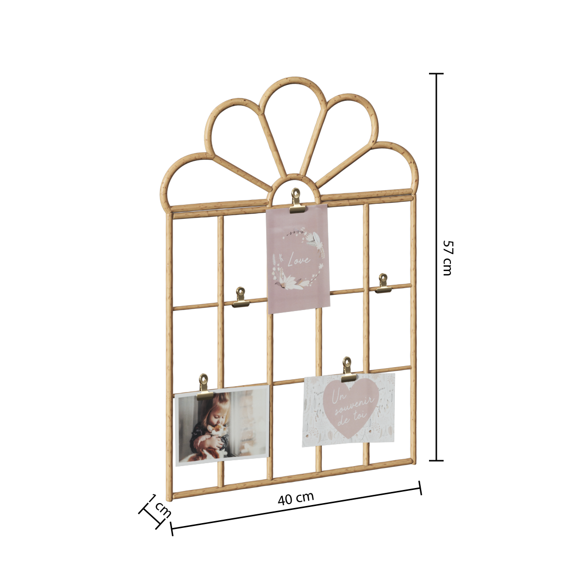 Suport foto rattan 40 x 57 cm - Atmosphera For Kids
