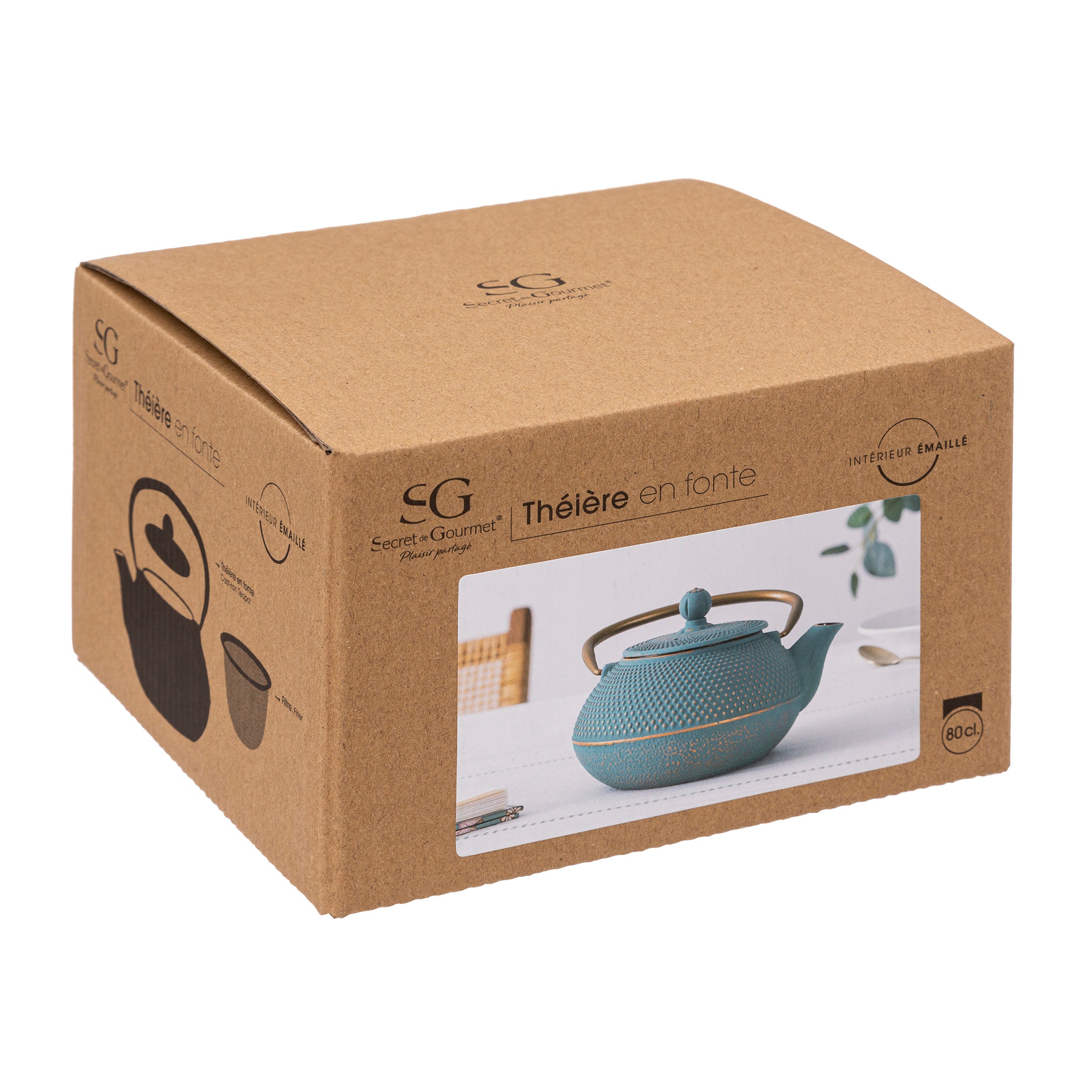 Tacam, jade ceainic fonta 80 cl - Secret de Gourmet